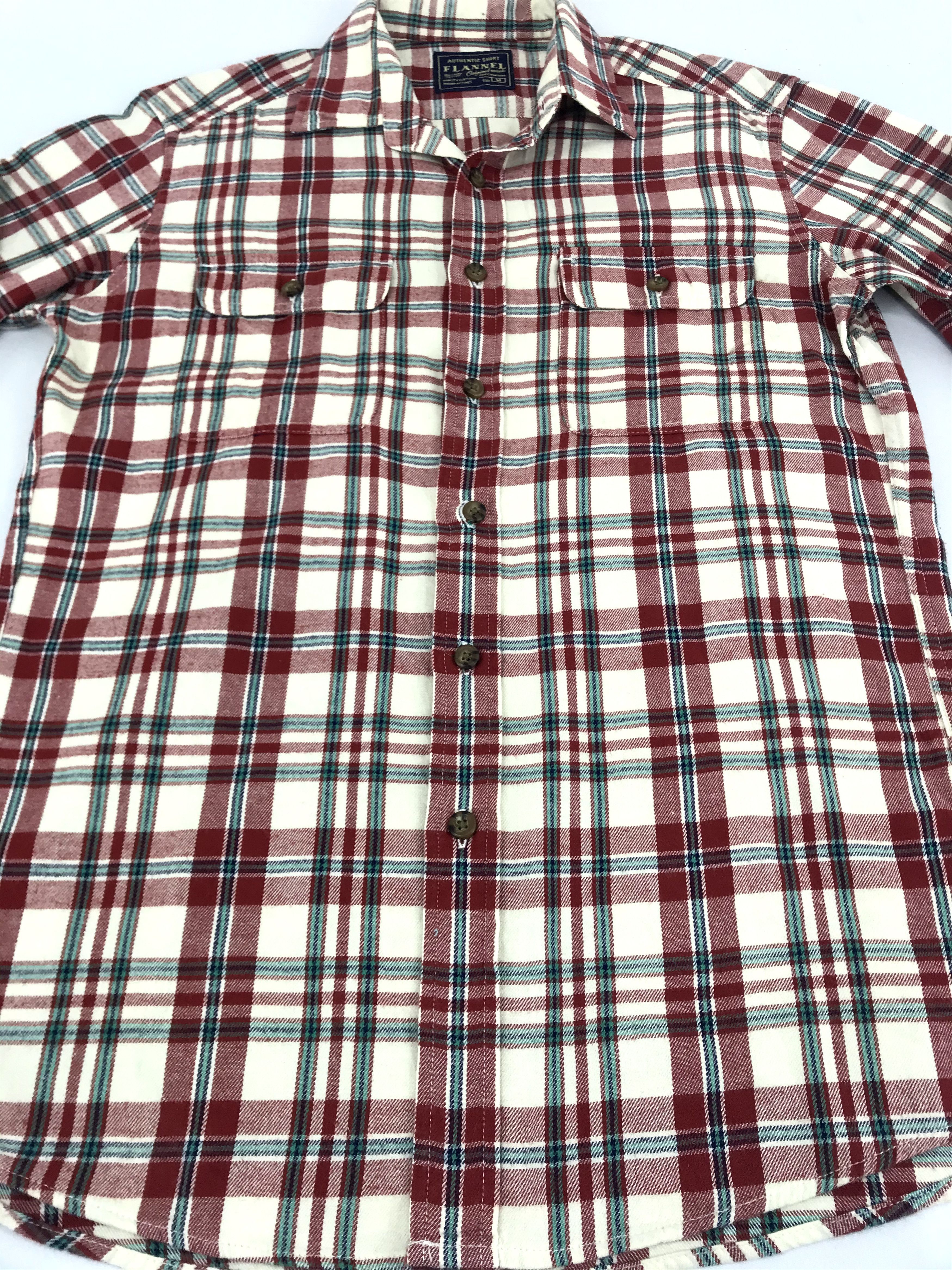 Flannel Vintage Flannel Shirt Double Pockets Square Plaid Check Size US M / EU 48-50 / 2 - 3 Thumbnail