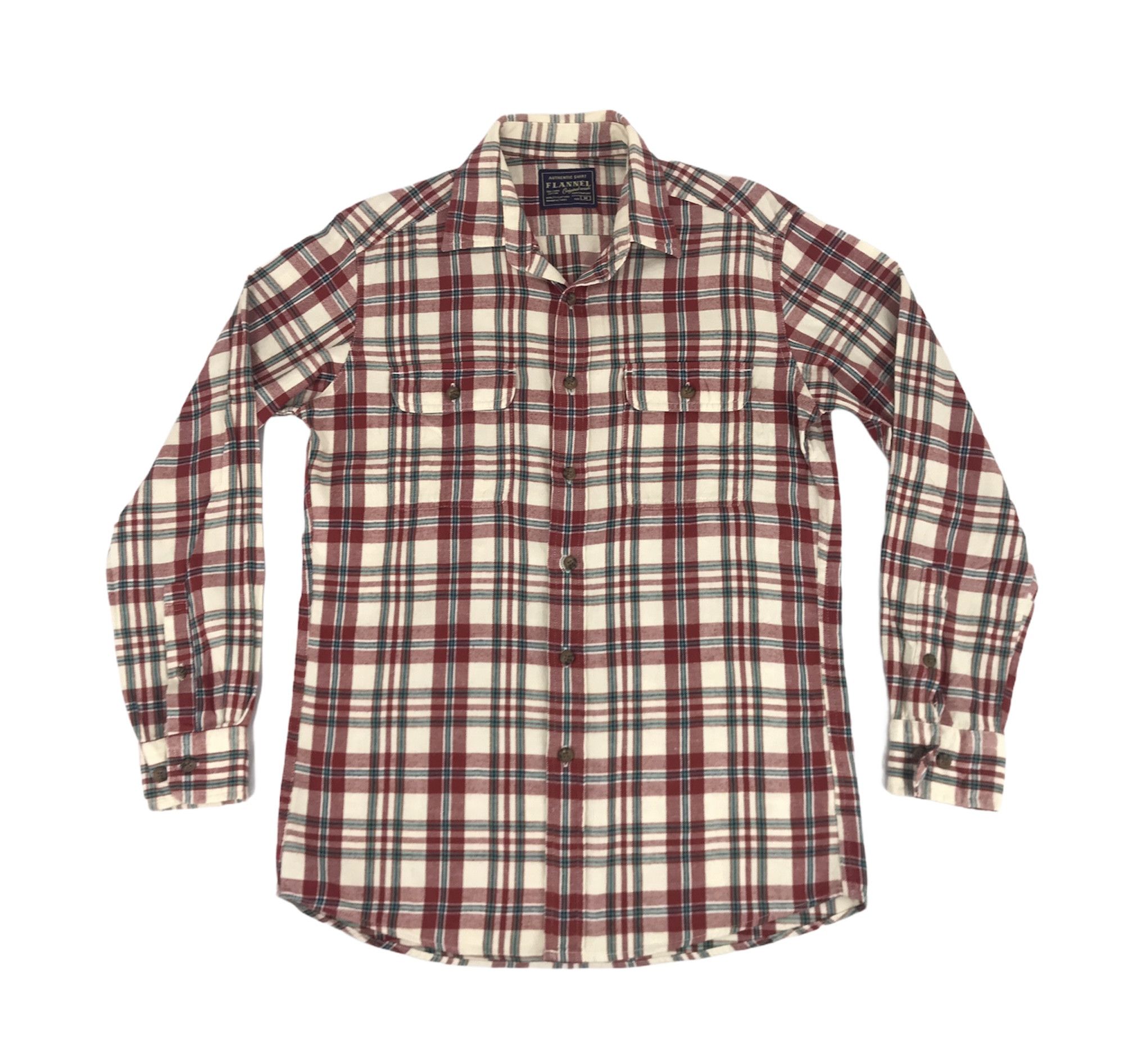 Flannel Vintage Flannel Shirt Double Pockets Square Plaid Check Size US M / EU 48-50 / 2 - 1 Thumbnail
