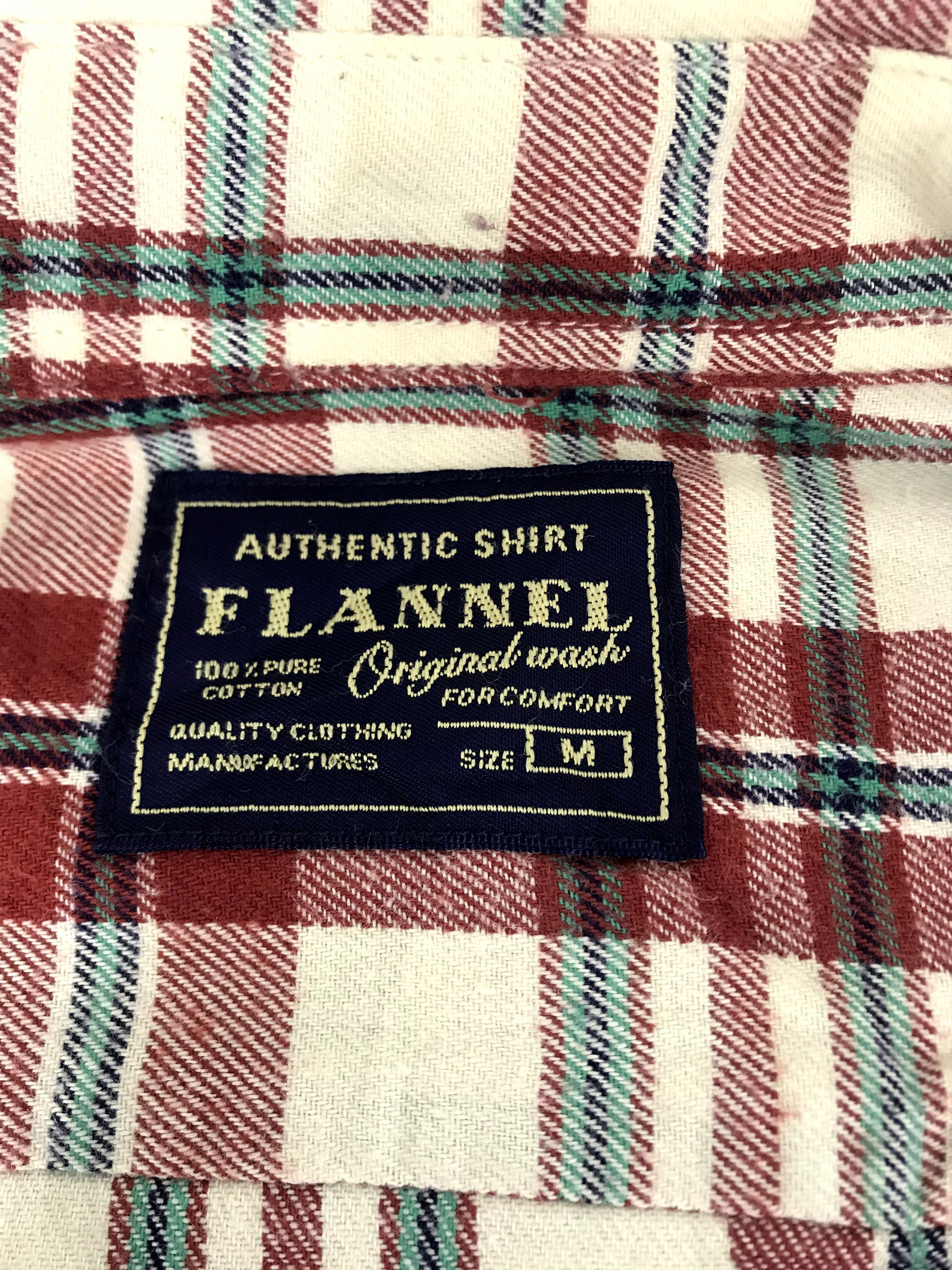 Flannel Vintage Flannel Shirt Double Pockets Square Plaid Check Size US M / EU 48-50 / 2 - 6 Thumbnail
