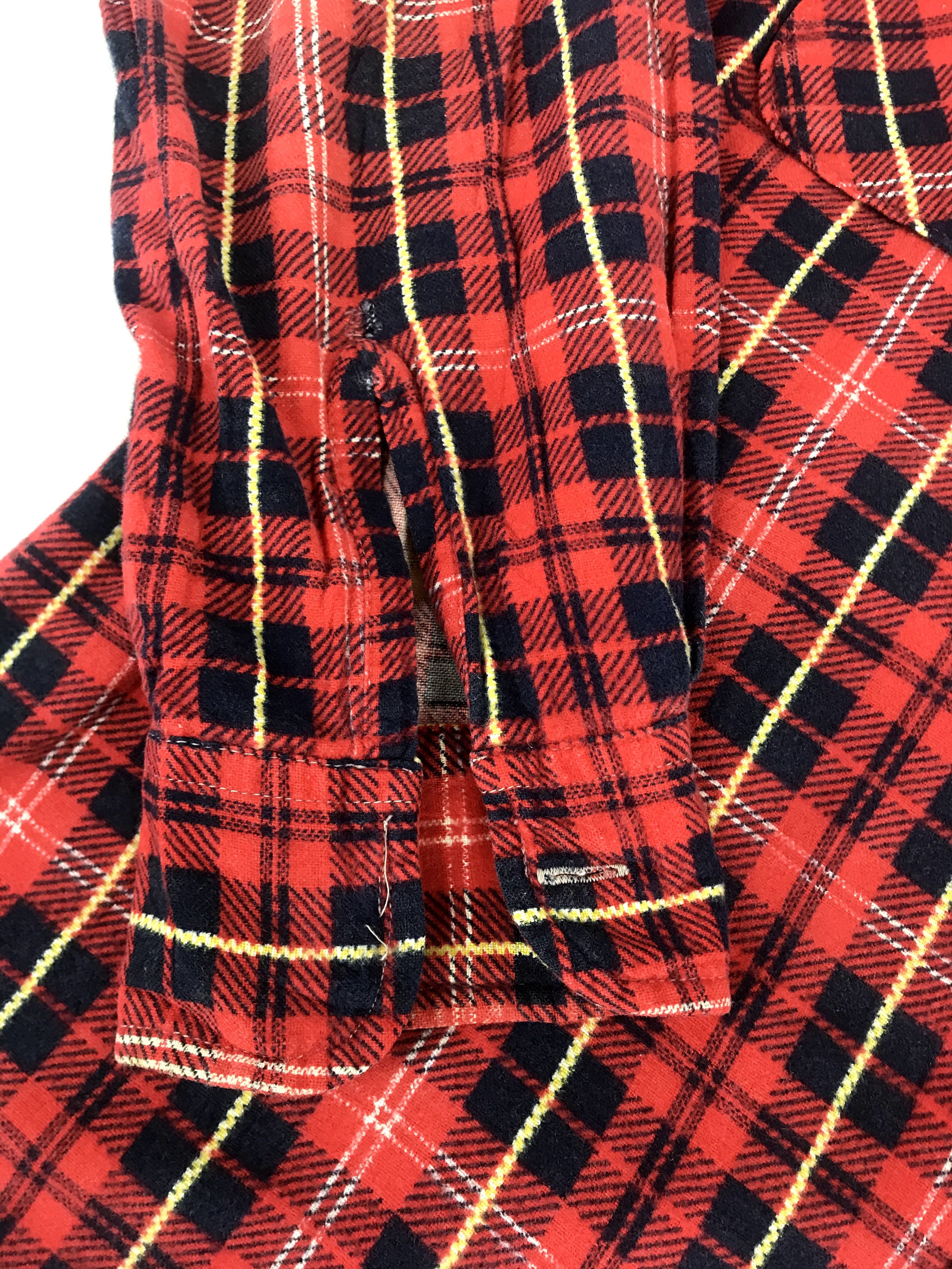 Vintage × Wrangler Vintage 80s 90s Wrangler Taiwan Roc Flannel WorkPlaid Check Size US L / EU 52-54 / 3 - 4 Thumbnail