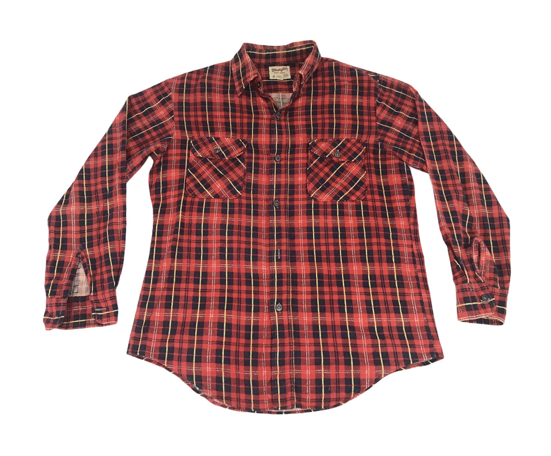 Vintage 80s 90s Wrangler Taiwan Roc Flannel WorkPlaid Check