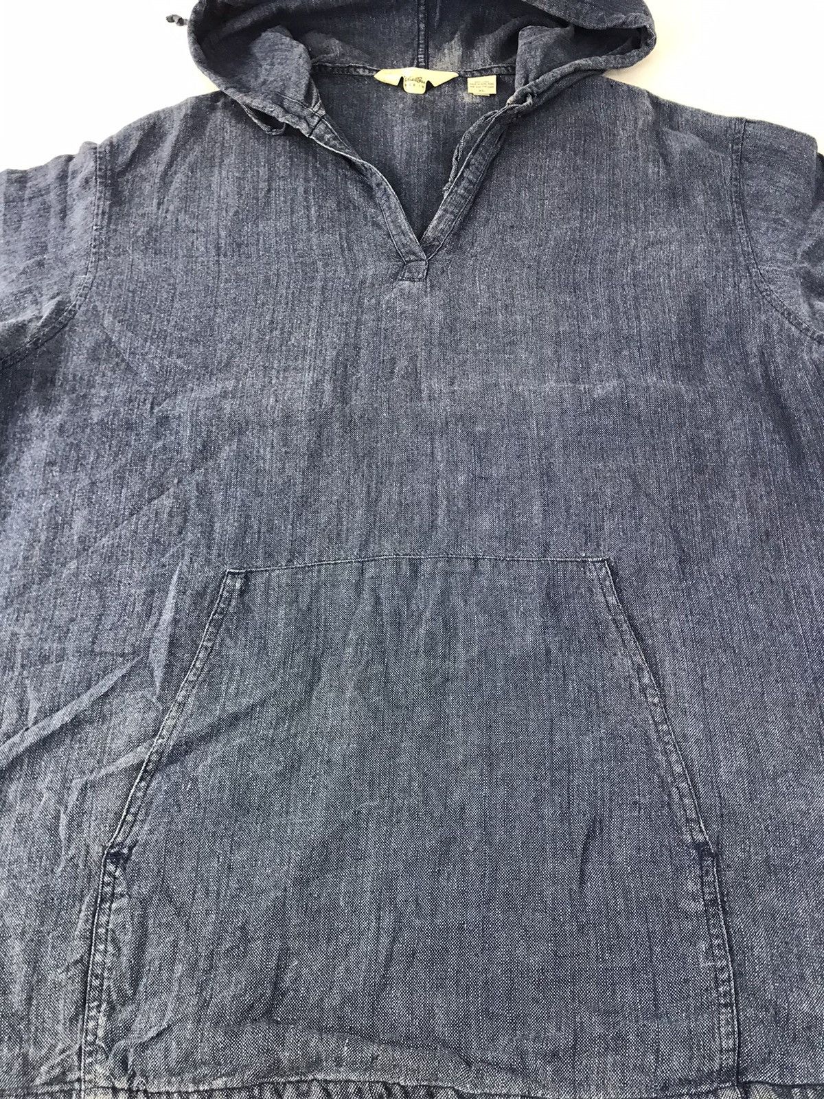 Eddie Bauer Eddie Bauer Indigo Denim Hoodies Pull Over Style Jacket Size US XL / EU 56 / 4 - 3 Thumbnail