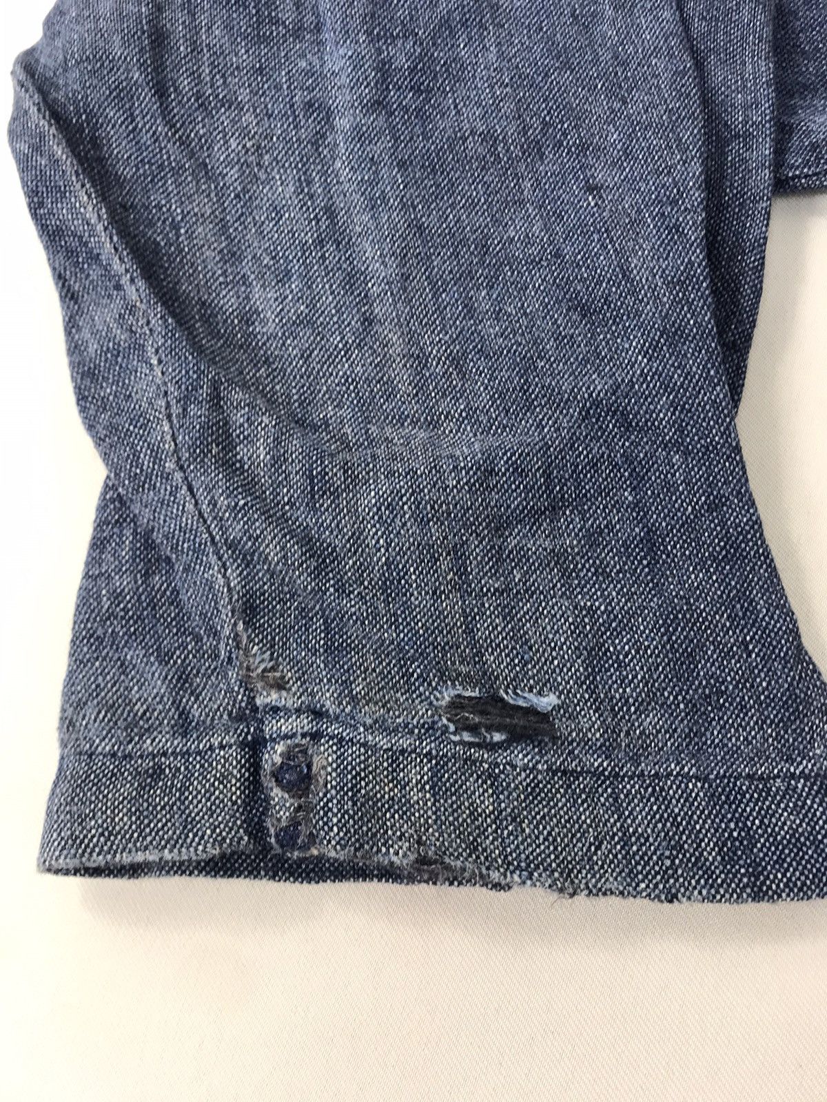 Eddie Bauer Eddie Bauer Indigo Denim Hoodies Pull Over Style Jacket Size US XL / EU 56 / 4 - 15 Thumbnail