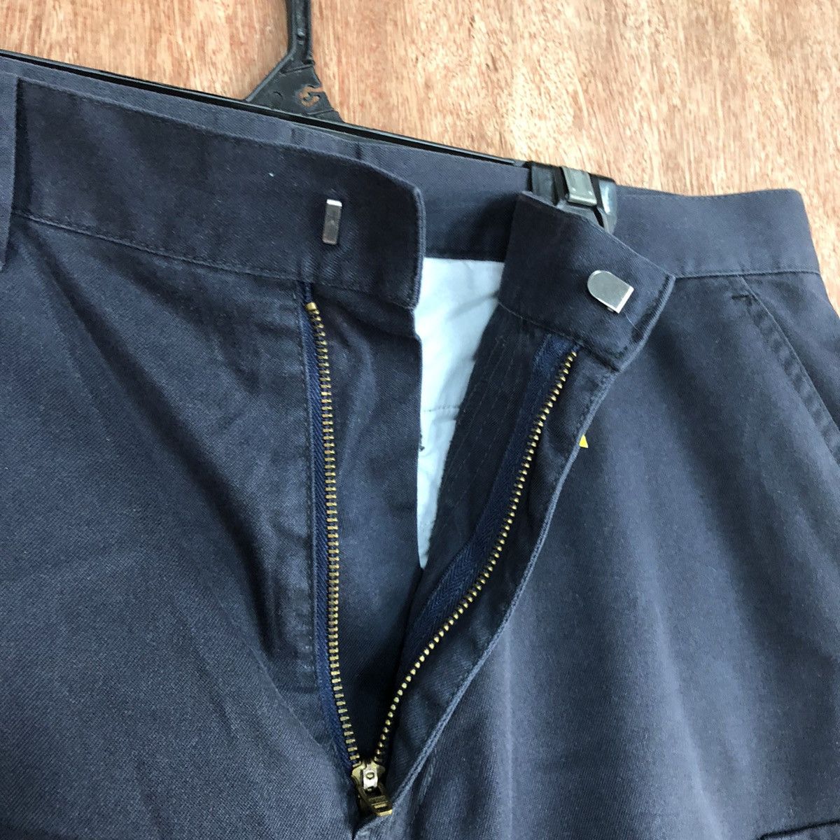 Japanese Brand D Double X Action Blue Multipocket utility Cargo Pants #2347 Size US 35 - 8 Thumbnail