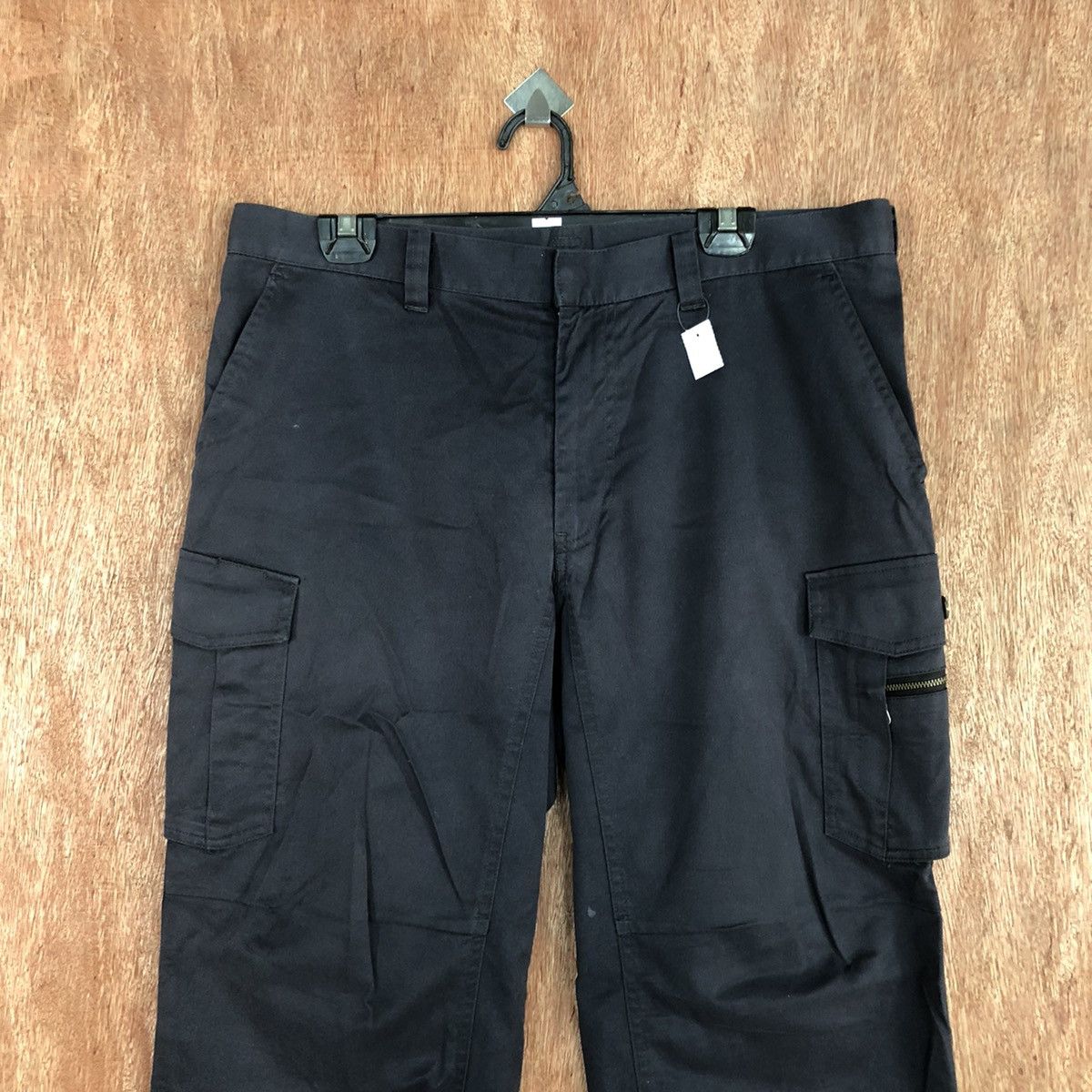 Japanese Brand D Double X Action Blue Multipocket utility Cargo Pants #2347 Size US 35 - 2 Thumbnail