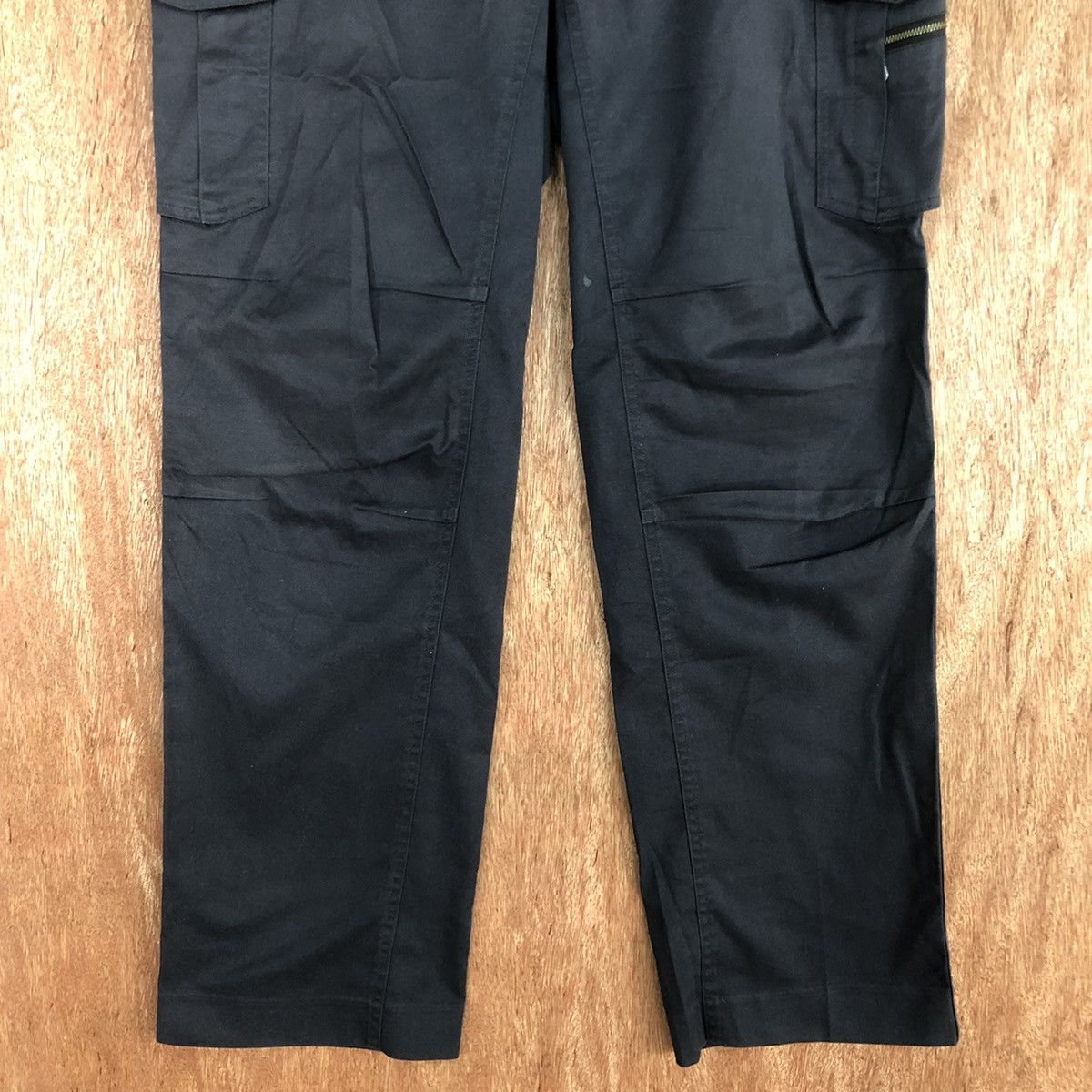 Japanese Brand D Double X Action Blue Multipocket utility Cargo Pants #2347 Size US 35 - 3 Thumbnail