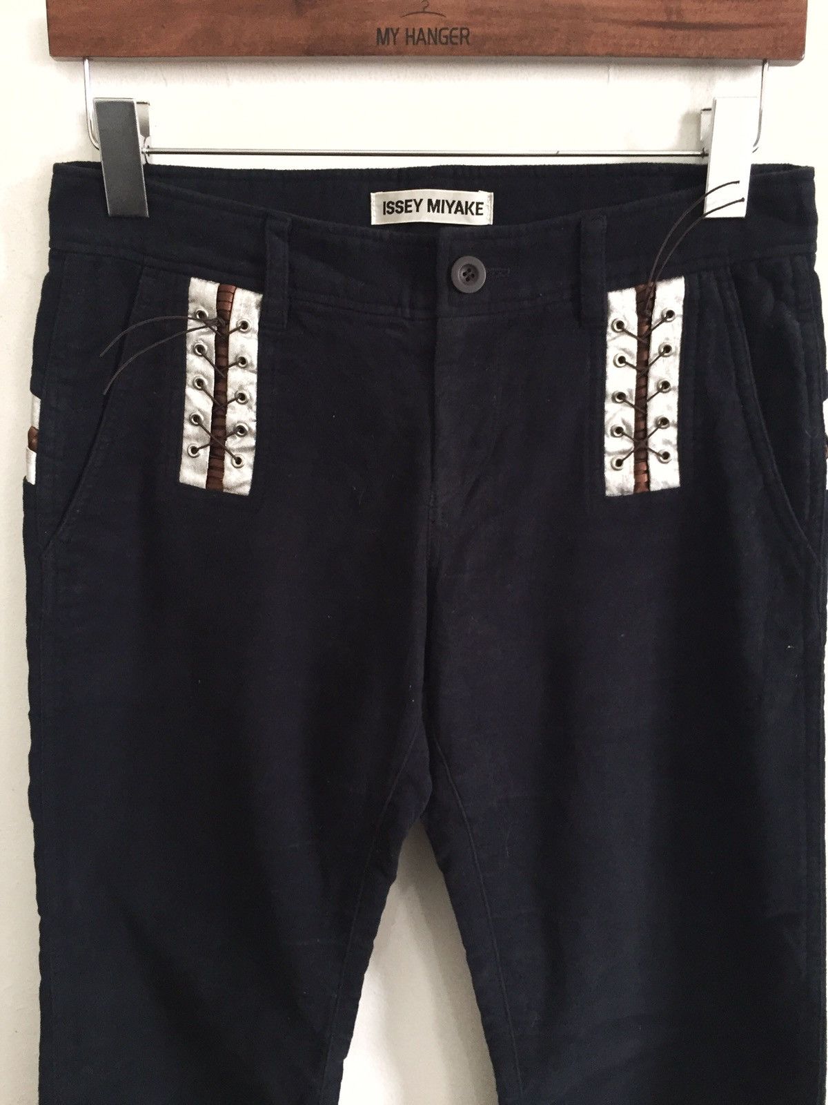 Issey Miyake GRAILED🔥Issey Miyake Men Unusual Cowboy Pants Size US 29 - 2 Thumbnail