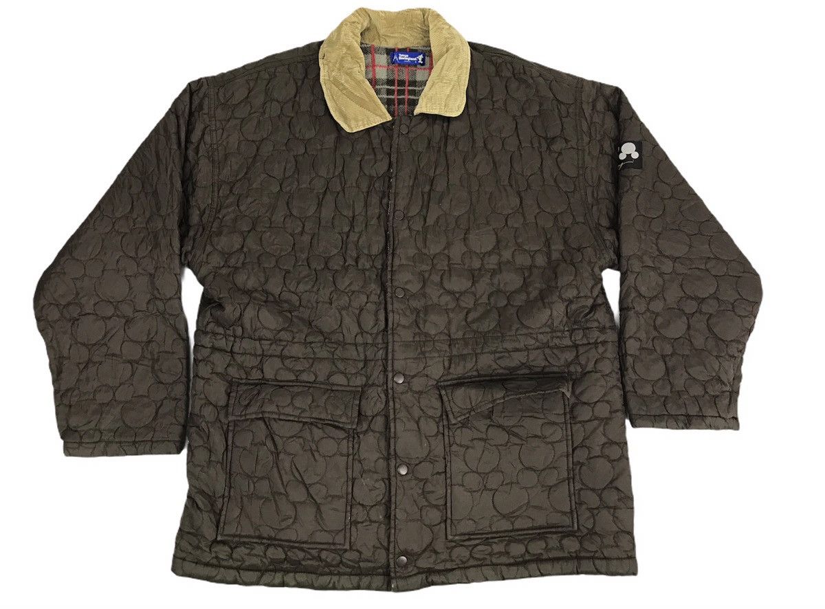 Disney Tokyo Disneyland Mickey Mouse All Over Logo Quilted Jacket Size US XL / EU 56 / 4 - 1 Thumbnail