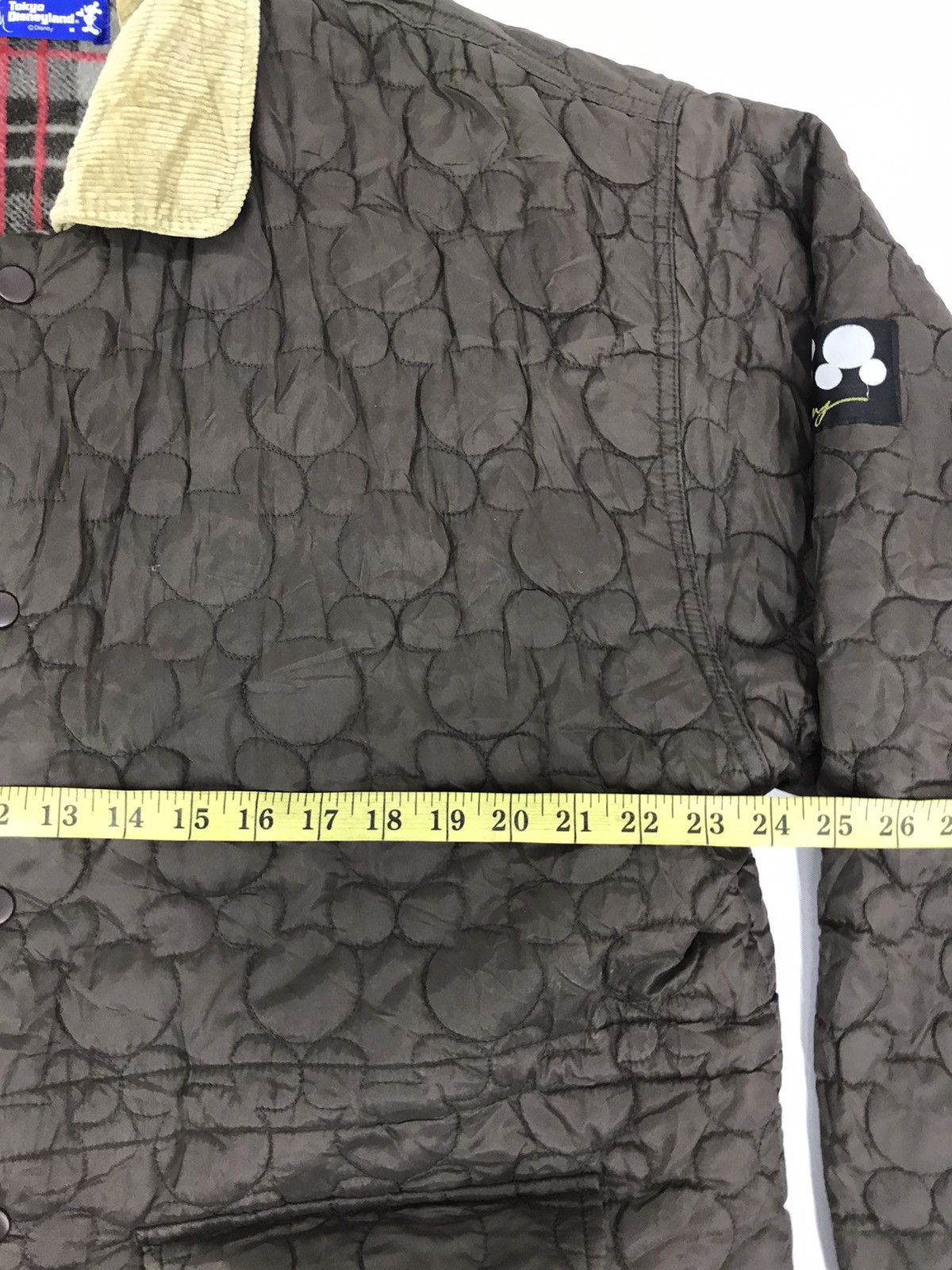 Disney Tokyo Disneyland Mickey Mouse All Over Logo Quilted Jacket Size US XL / EU 56 / 4 - 6 Thumbnail