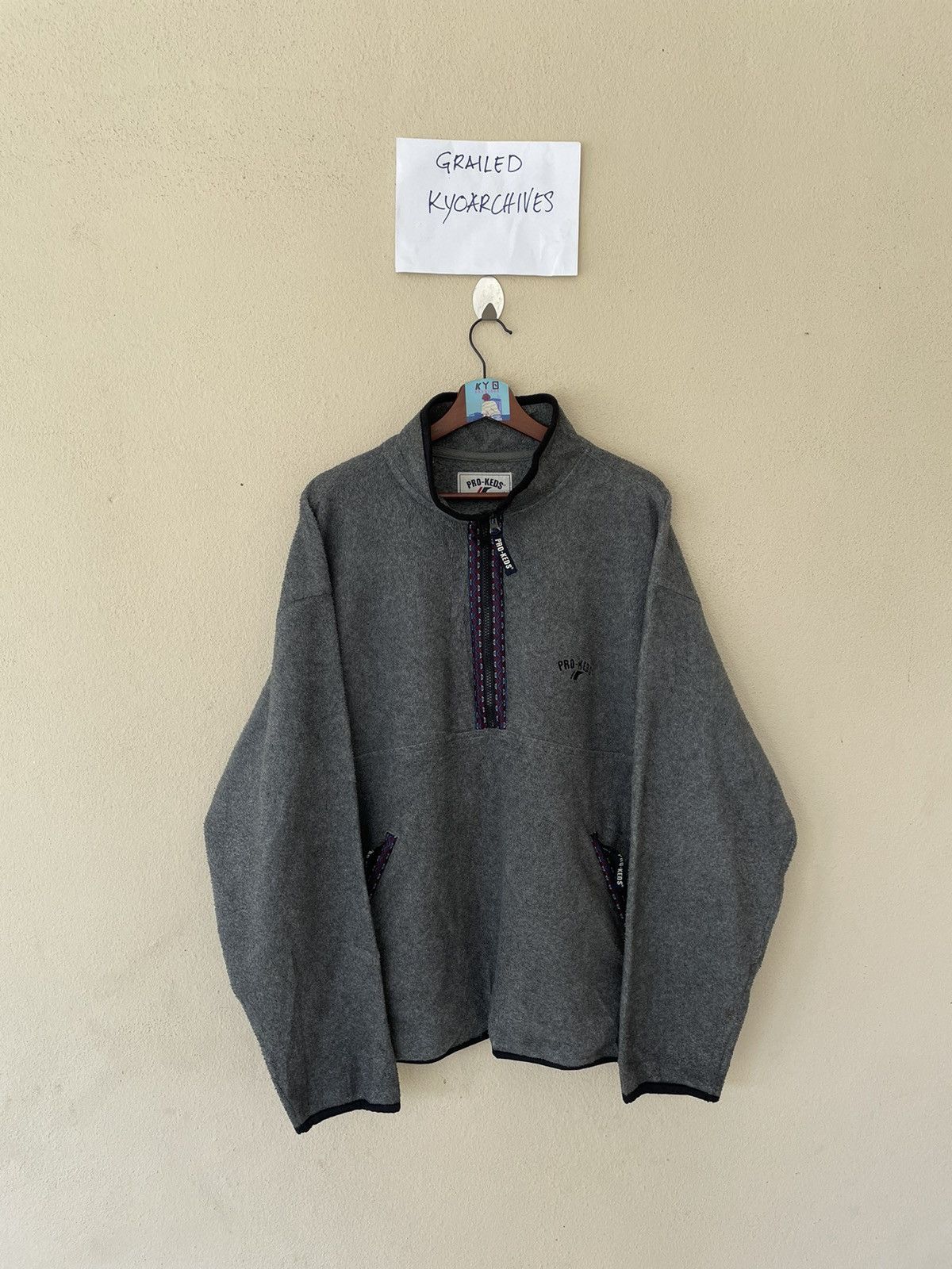 image of Pro Keds Anorak Jacket in Grey, Men's (Size Large)