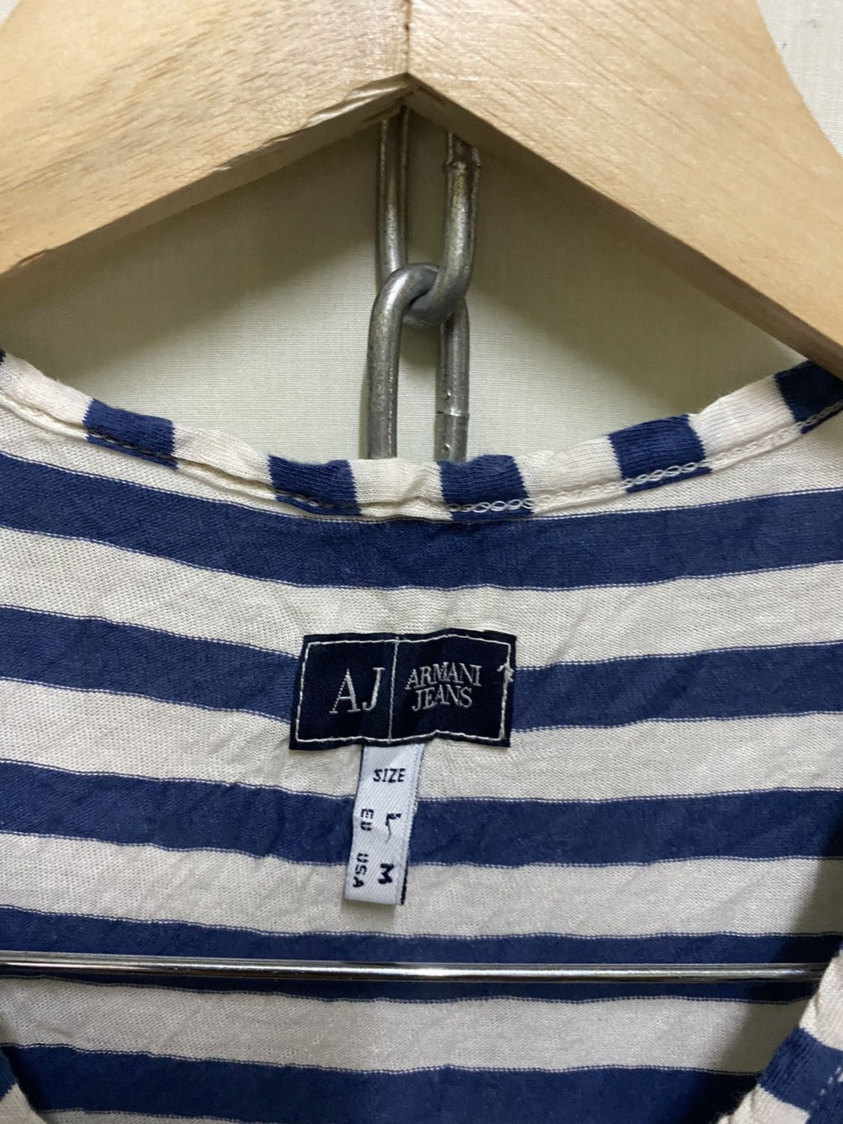 Armani Armani Jeans Stripe Long T Shirt Size M / US 6-8 / IT 42-44 - 4 Thumbnail