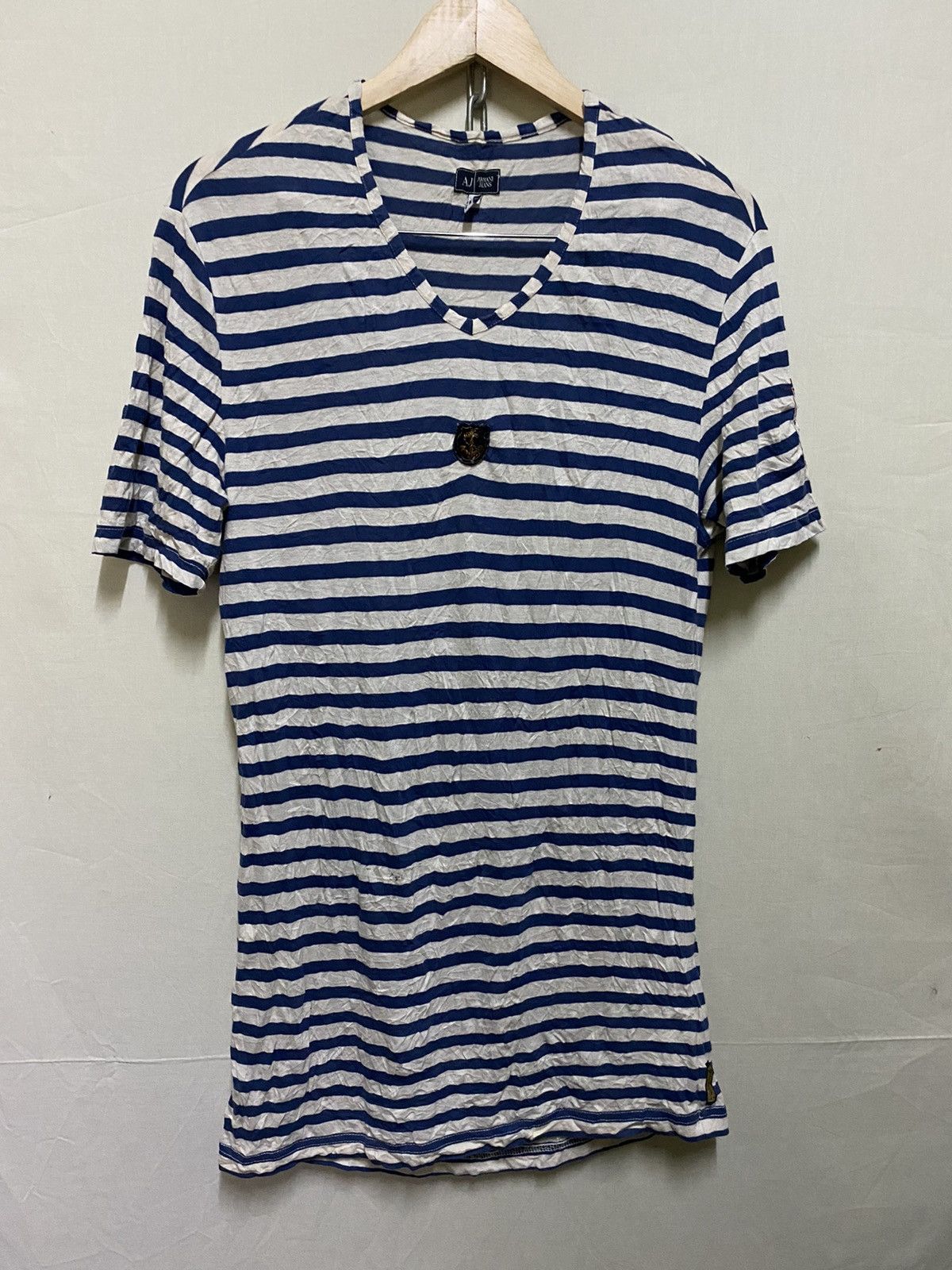 Armani Armani Jeans Stripe Long T Shirt Size M / US 6-8 / IT 42-44 - 1 Thumbnail