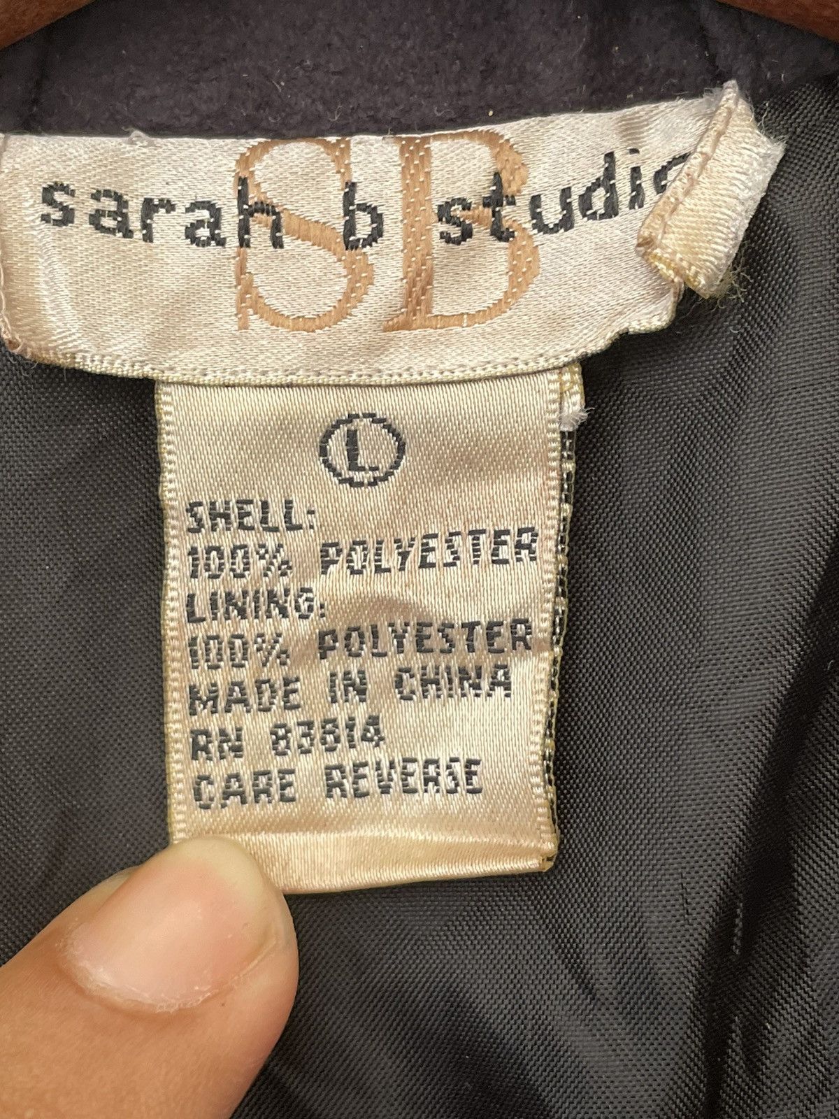 Vintage SARAH B STUDIO JACKET FITS M Size ONE SIZE - 7 Thumbnail