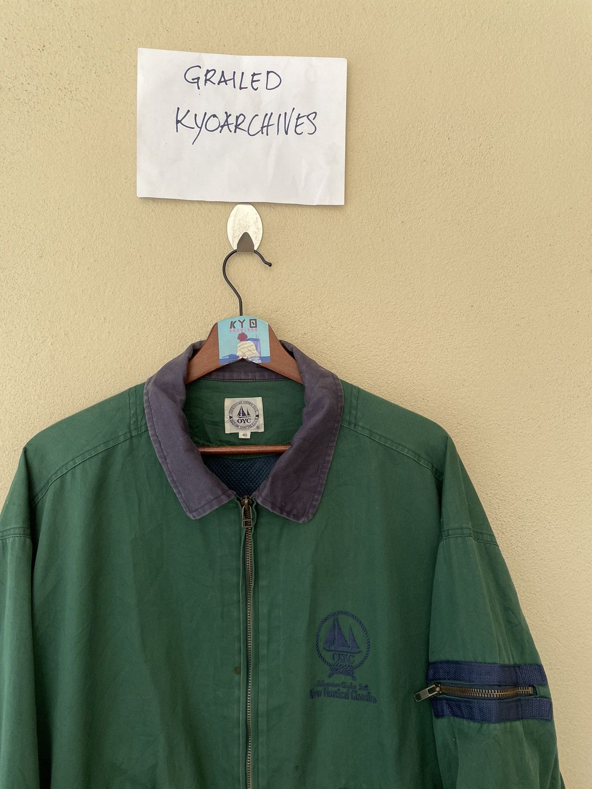 Vintage VINTAGE OYC SAILING GEAR JACKET Size US L / EU 52-54 / 3 - 4 Thumbnail
