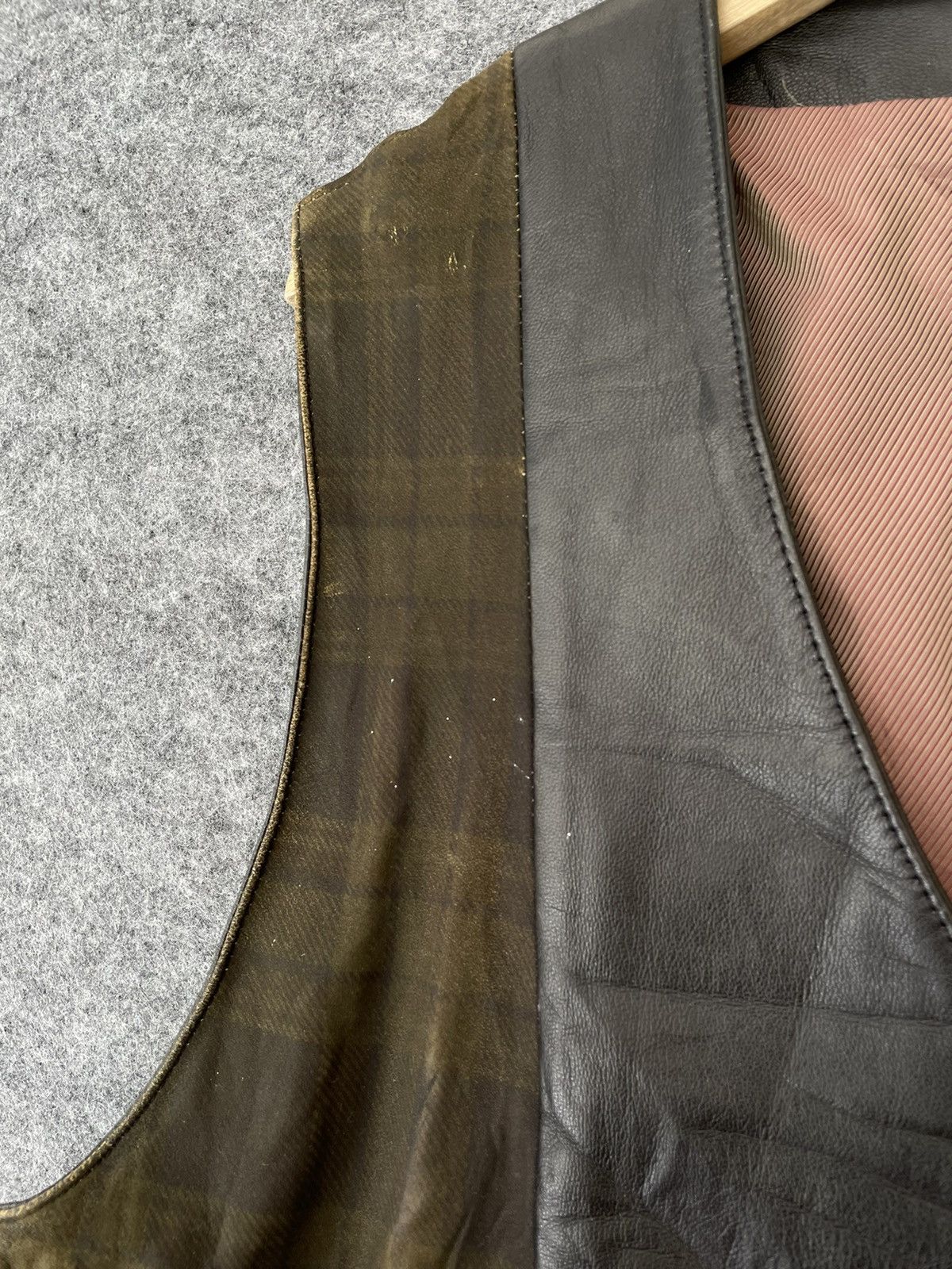 Japanese Brand × Vintage VINTAGE CIEL UN HYBRID LEATHER VEST Size US L / EU 52-54 / 3 - 5 Thumbnail