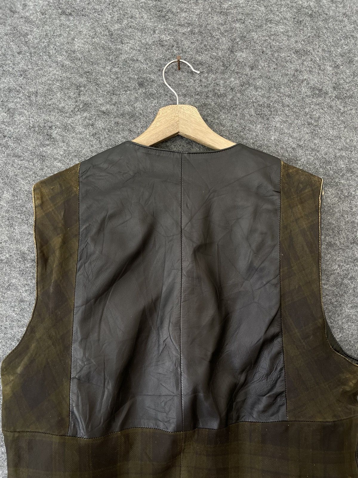 Japanese Brand × Vintage VINTAGE CIEL UN HYBRID LEATHER VEST Size US L / EU 52-54 / 3 - 4 Thumbnail