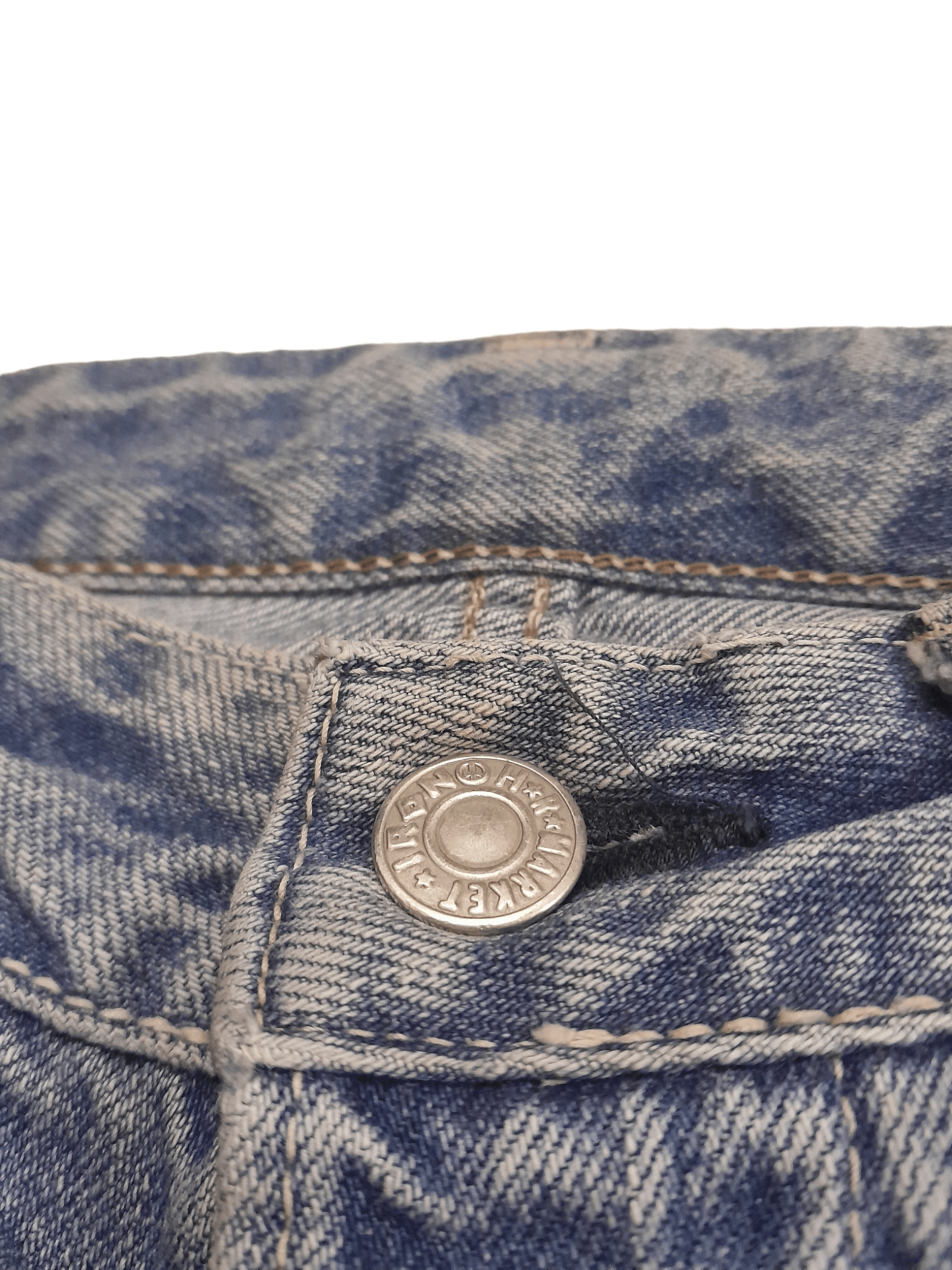 HOLLYWOOD RANCH MARKET × Japanese Brand Hollywood Ranch Market H.R.MARKET IRON denim (S9) Size US 29 - 3 Thumbnail