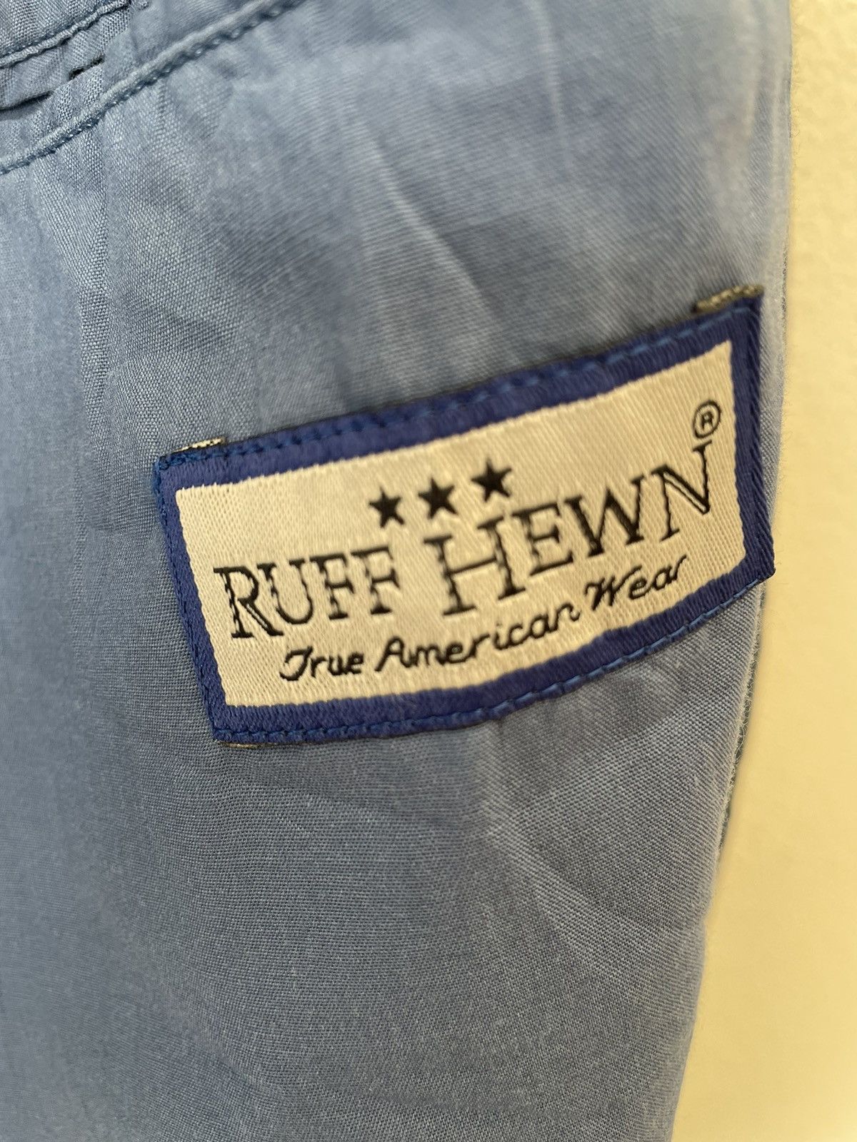 Japanese Brand × Vintage VINTAGE RUFF HEWN SEASONED DENIM JACKET/BLAZER 3L Size US XXL / EU 58 / 5 - 9 Thumbnail