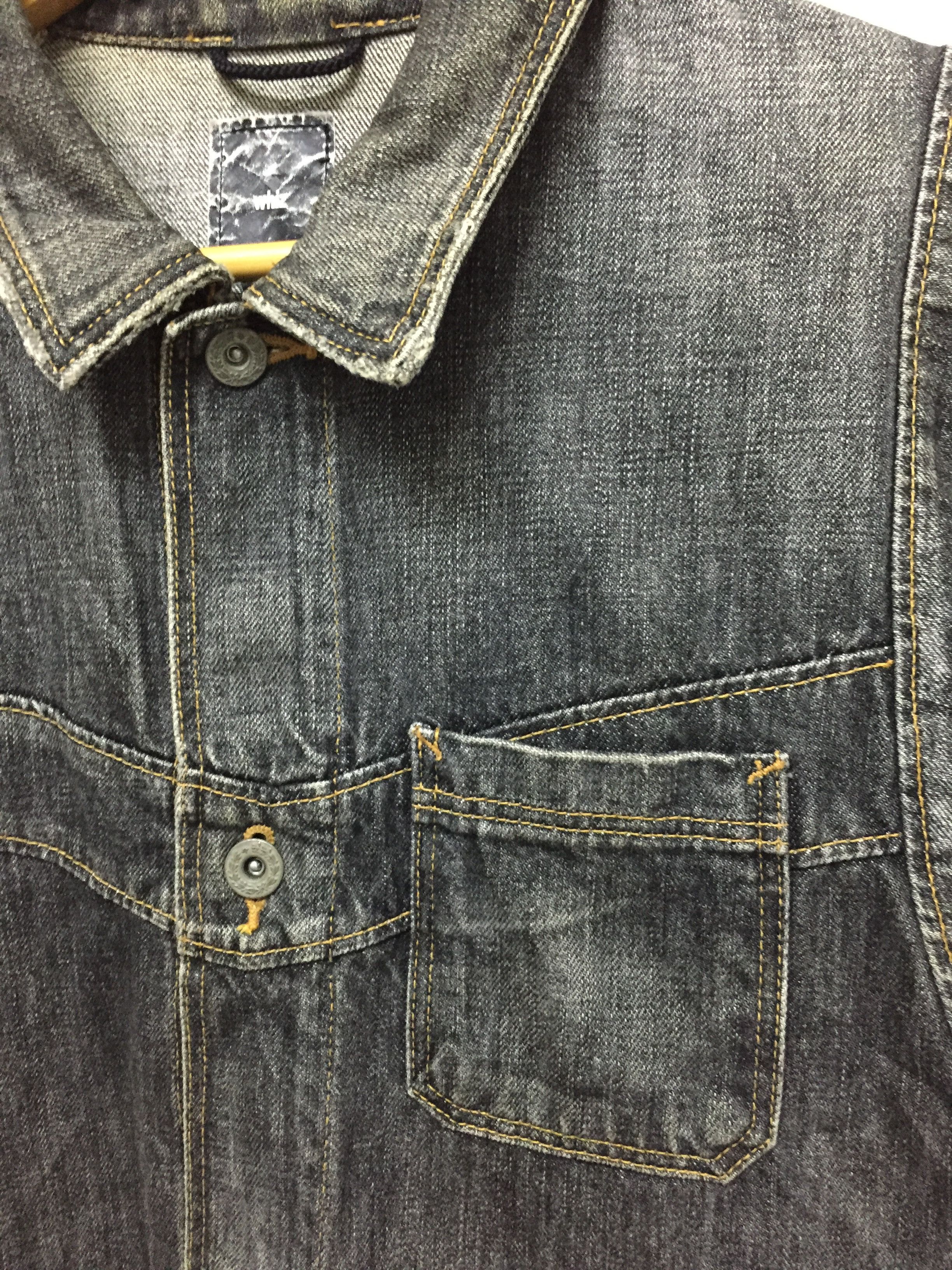 WHIZ LIMITED AW02 WHIZ limited hagi distressed denim jacket Size US L / EU 52-54 / 3 - 10 Thumbnail
