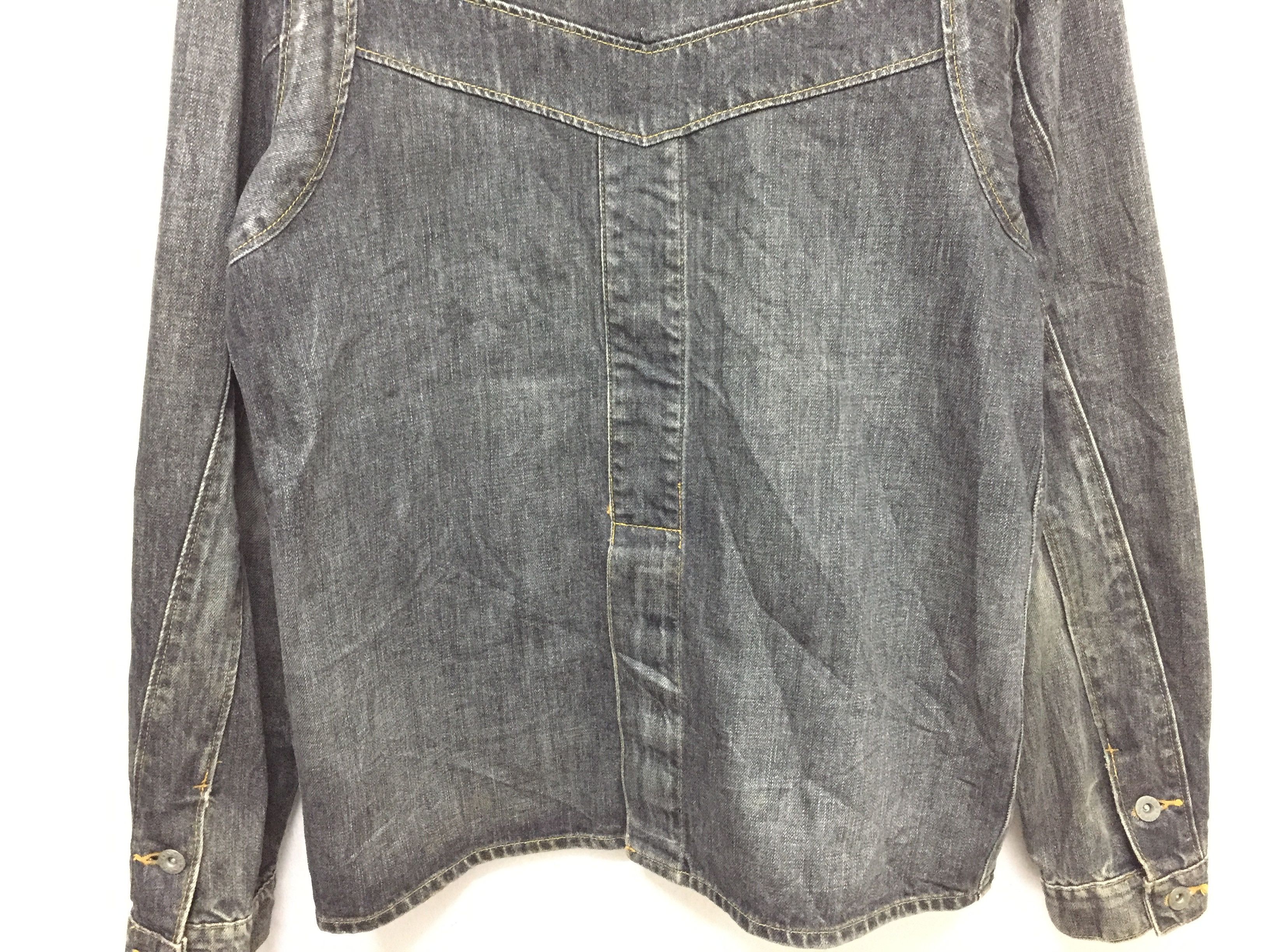 WHIZ LIMITED AW02 WHIZ limited hagi distressed denim jacket Size US L / EU 52-54 / 3 - 4 Thumbnail
