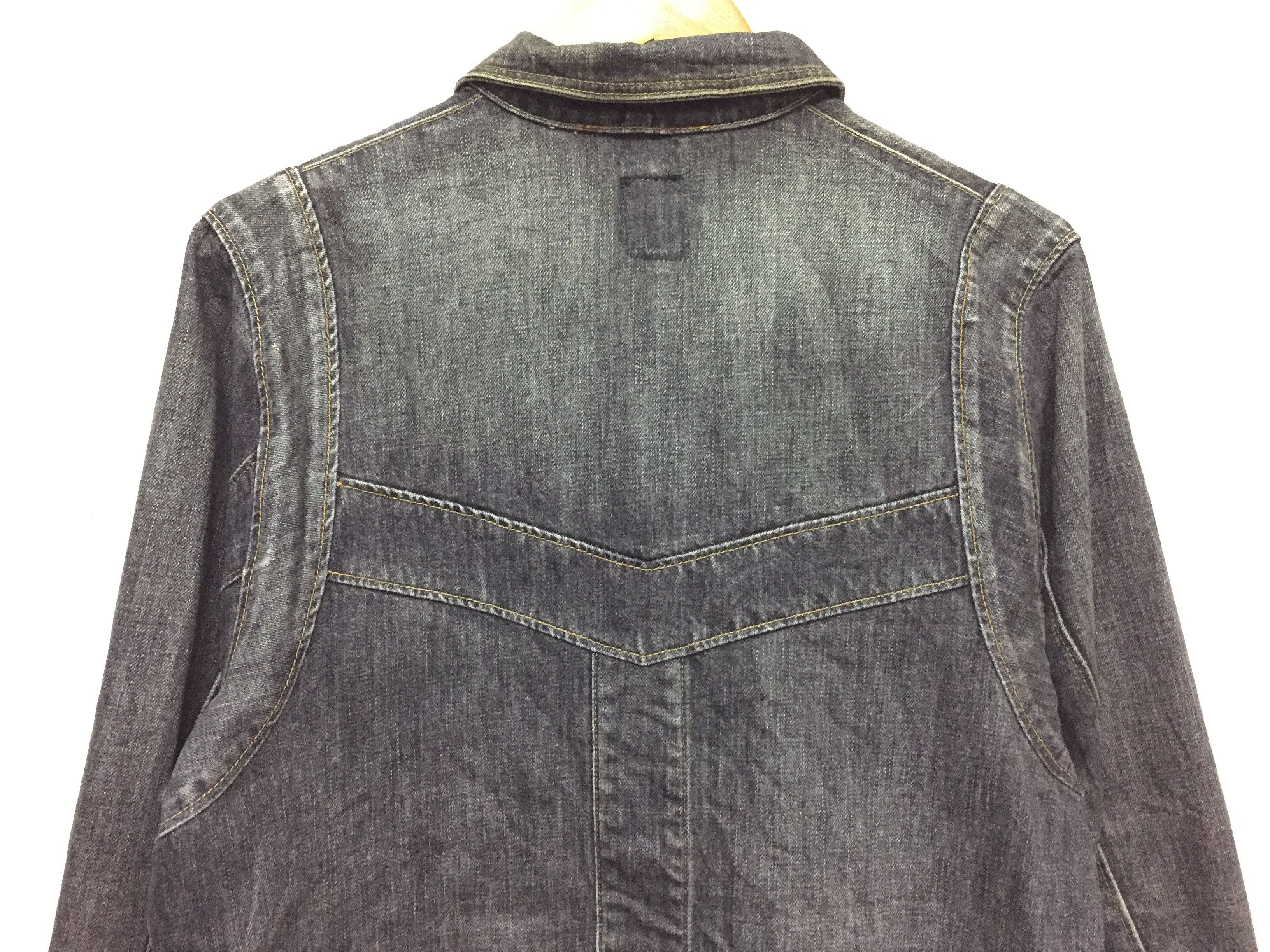 WHIZ LIMITED AW02 WHIZ limited hagi distressed denim jacket Size US L / EU 52-54 / 3 - 3 Thumbnail