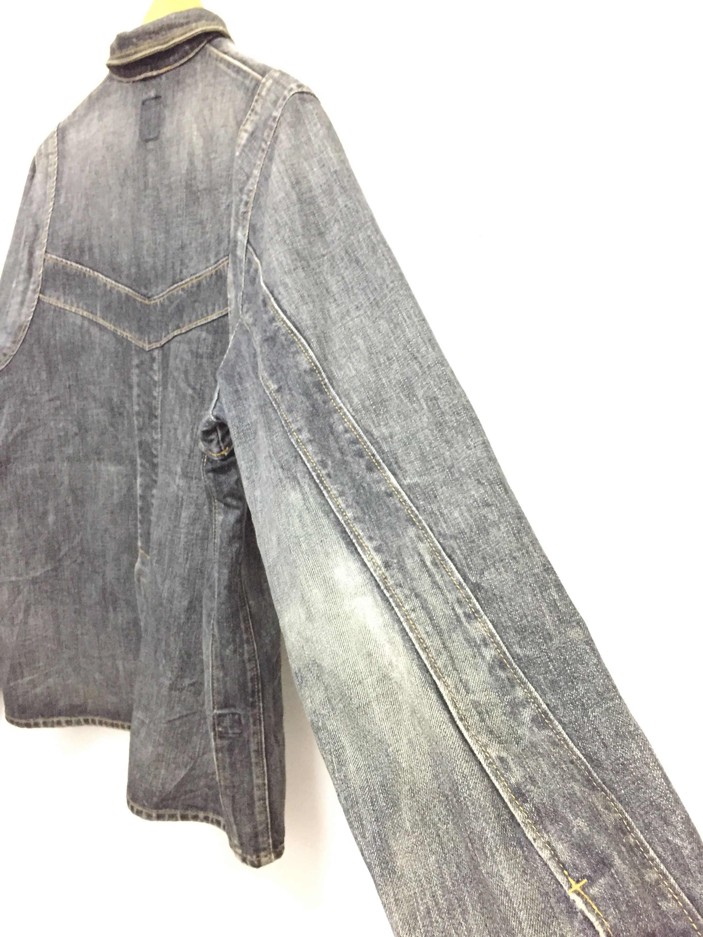 WHIZ LIMITED AW02 WHIZ limited hagi distressed denim jacket Size US L / EU 52-54 / 3 - 12 Thumbnail