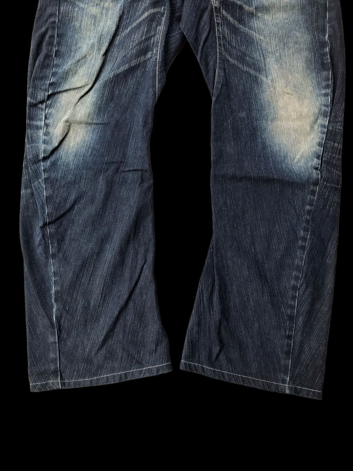 Hysteric Glamour × If Six Was Nine DISTRESSED💥Edwin XV Buckle Back Twisted Indigo Denim Jeans Size US 34 / EU 50 - 4 Thumbnail