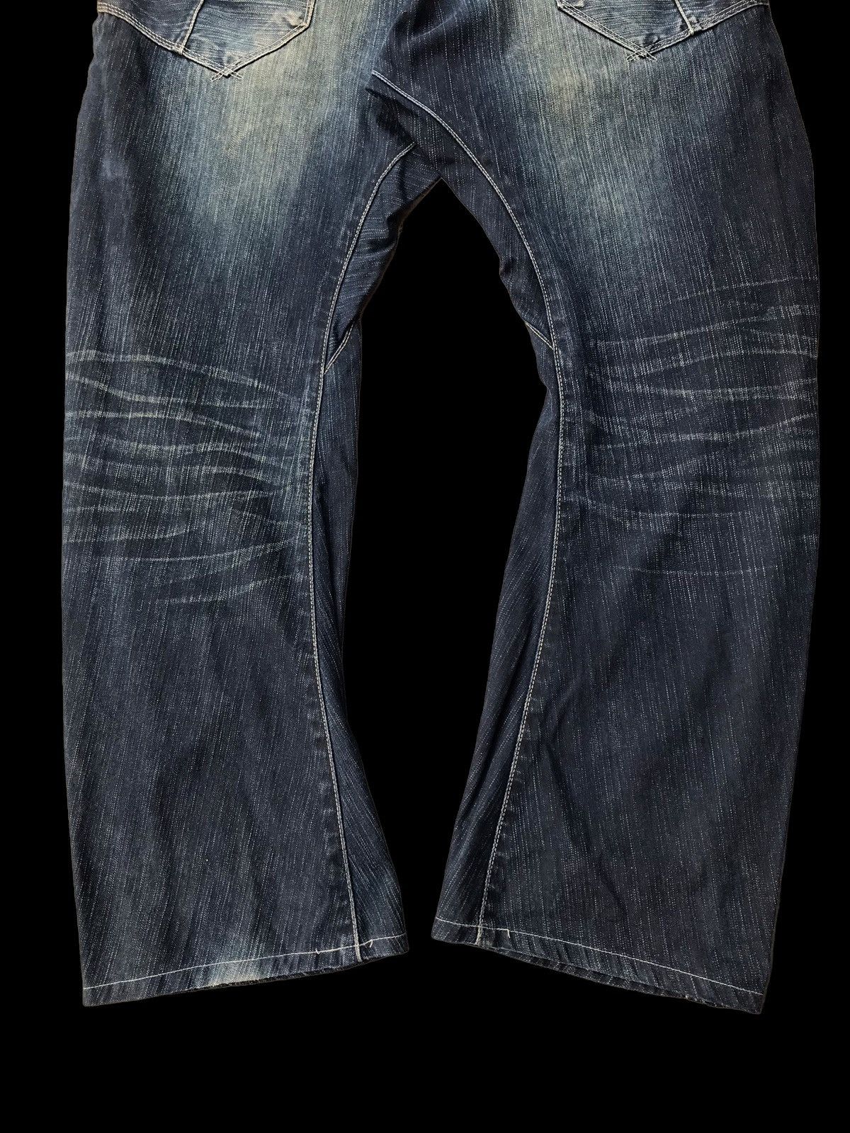 Hysteric Glamour × If Six Was Nine DISTRESSED💥Edwin XV Buckle Back Twisted Indigo Denim Jeans Size US 34 / EU 50 - 6 Thumbnail
