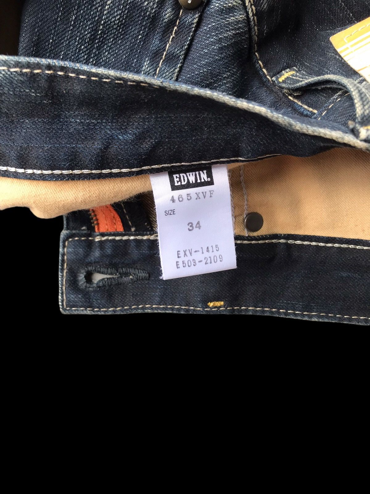 Hysteric Glamour × If Six Was Nine DISTRESSED💥Edwin XV Buckle Back Twisted Indigo Denim Jeans Size US 34 / EU 50 - 13 Thumbnail