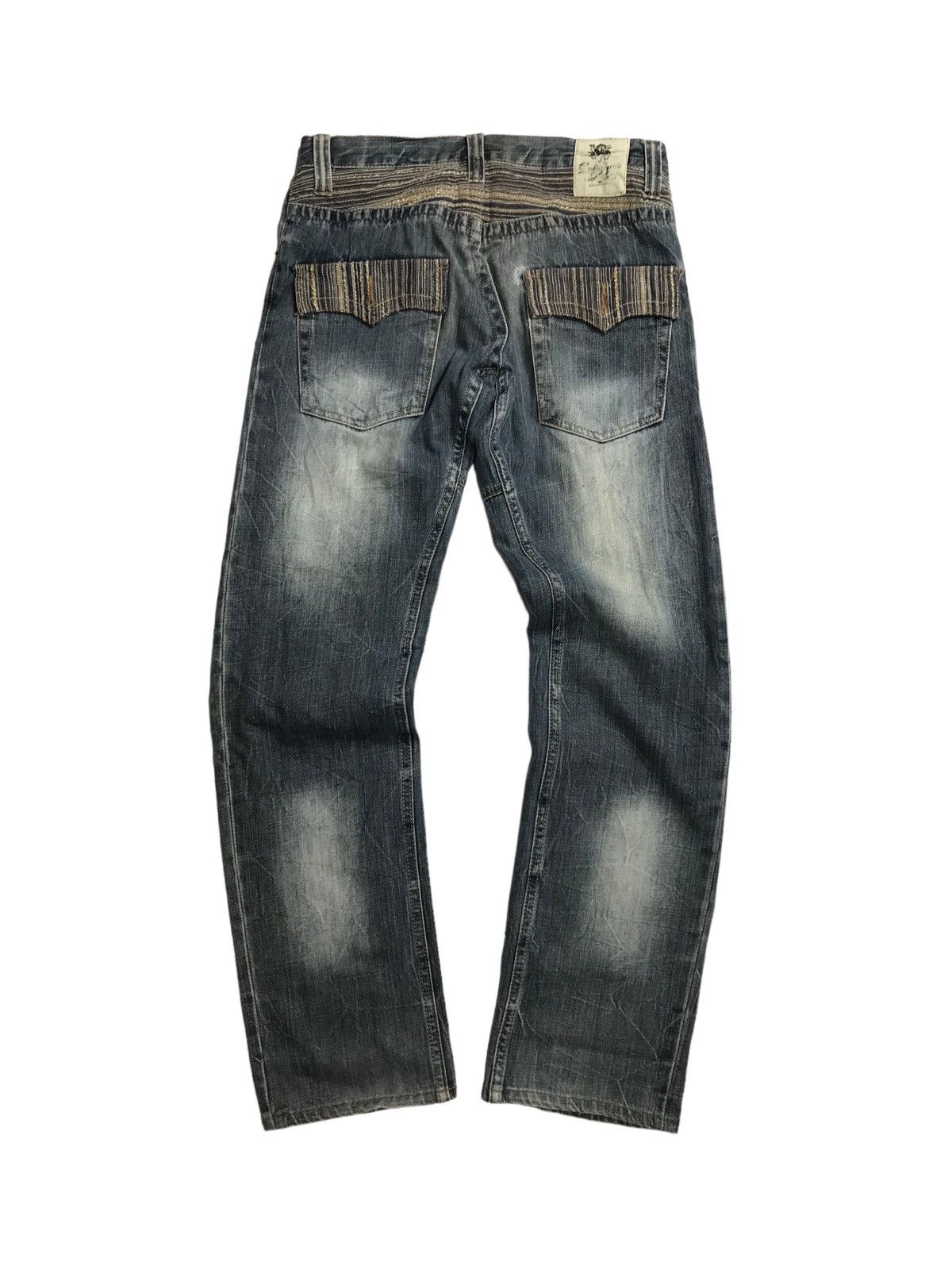 Hysteric Glamour × If Six Was Nine SICK💥Dominate Thrashed Thunder Distressed Denim Jeans Pants Size US 30 / EU 46 - 4 Thumbnail