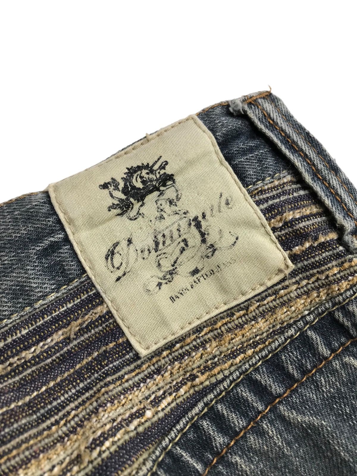 Hysteric Glamour × If Six Was Nine SICK💥Dominate Thrashed Thunder Distressed Denim Jeans Pants Size US 30 / EU 46 - 8 Thumbnail