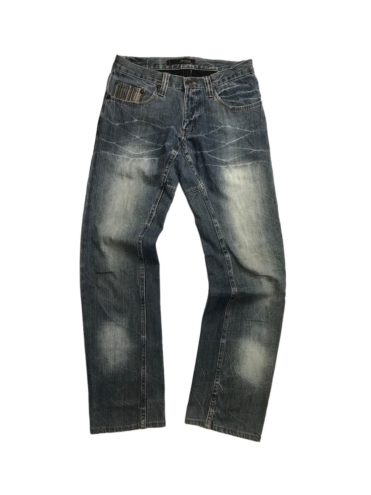 Hysteric Glamour × If Six Was Nine SICK💥Dominate Thrashed Thunder Distressed Denim Jeans Pants Size US 30 / EU 46 - 1 Thumbnail