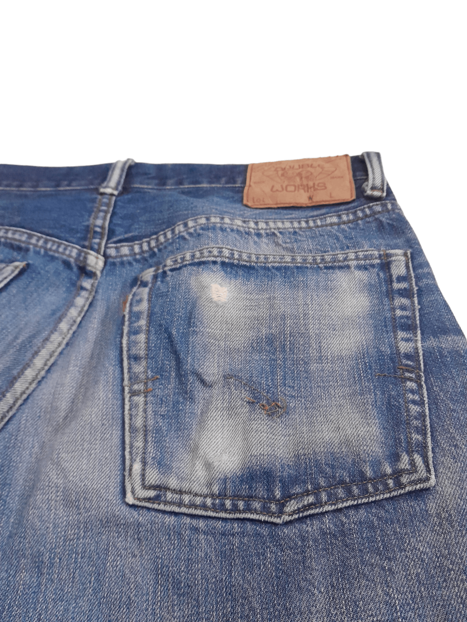 Warehouse DOUBLE WORKSn Warehouse Japan Denim (S10) Size US 33 - 9 Thumbnail