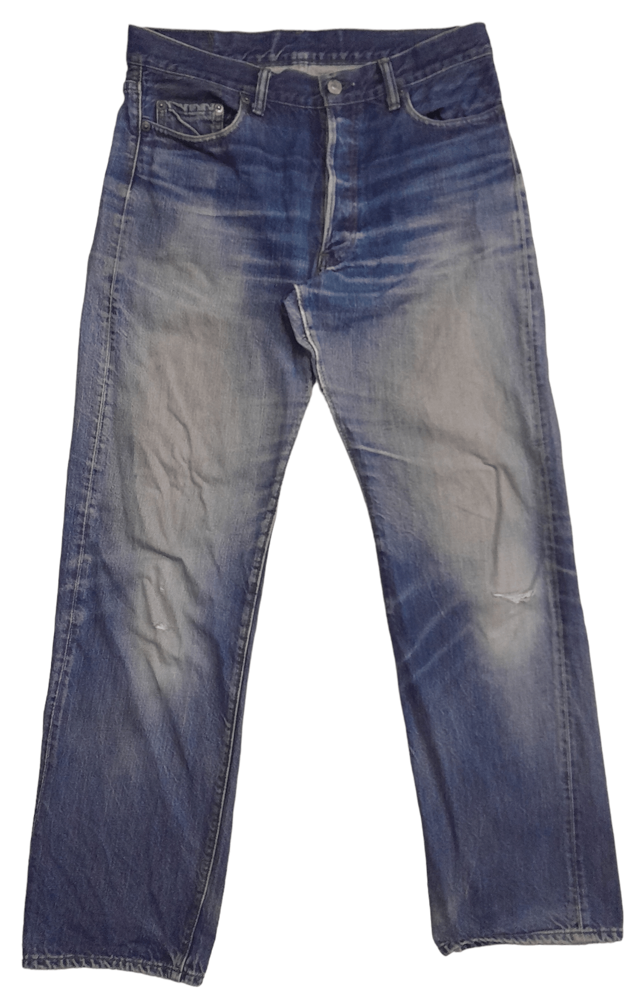 Warehouse DOUBLE WORKSn Warehouse Japan Denim (S10) Size US 33 - 1 Thumbnail