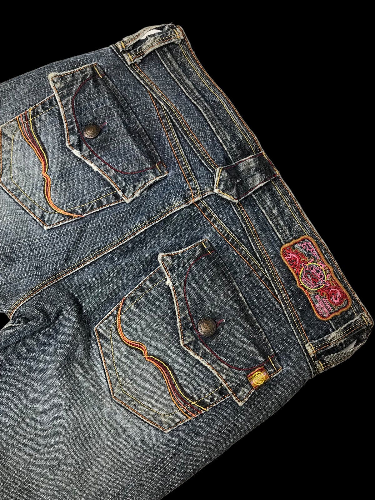 Hysteric Glamour × If Six Was Nine FLARED💥BRAPERS BUSHPANT DISTRESSED DENIM PANTS Size 30" / US 8 / IT 44 - 7 Thumbnail