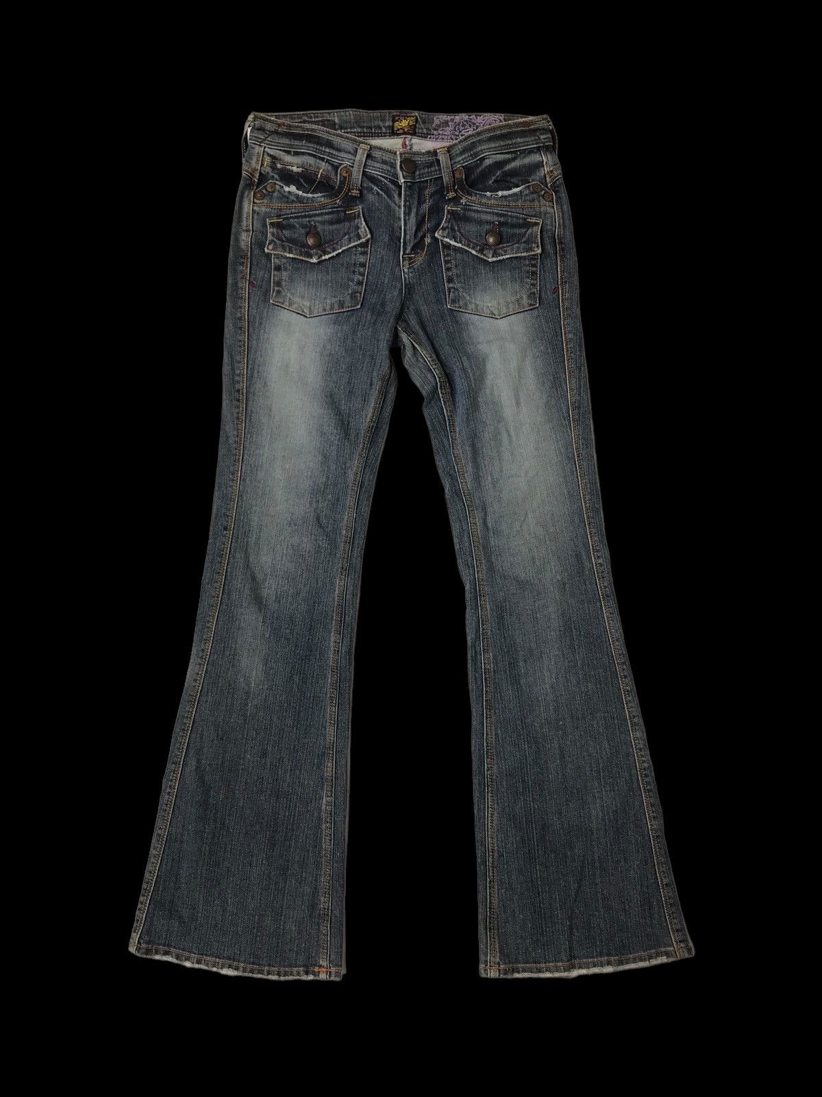 Hysteric Glamour × If Six Was Nine FLARED💥BRAPERS BUSHPANT DISTRESSED DENIM PANTS Size 30" / US 8 / IT 44 - 1 Thumbnail