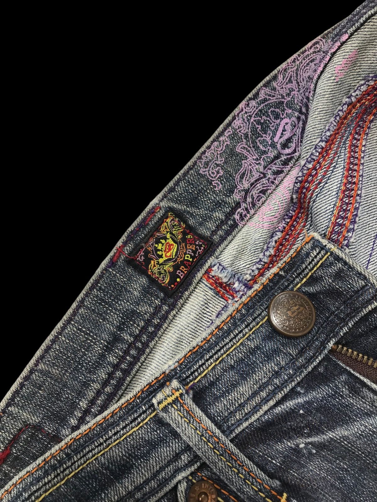 Hysteric Glamour × If Six Was Nine FLARED💥BRAPERS BUSHPANT DISTRESSED DENIM PANTS Size 30" / US 8 / IT 44 - 9 Thumbnail