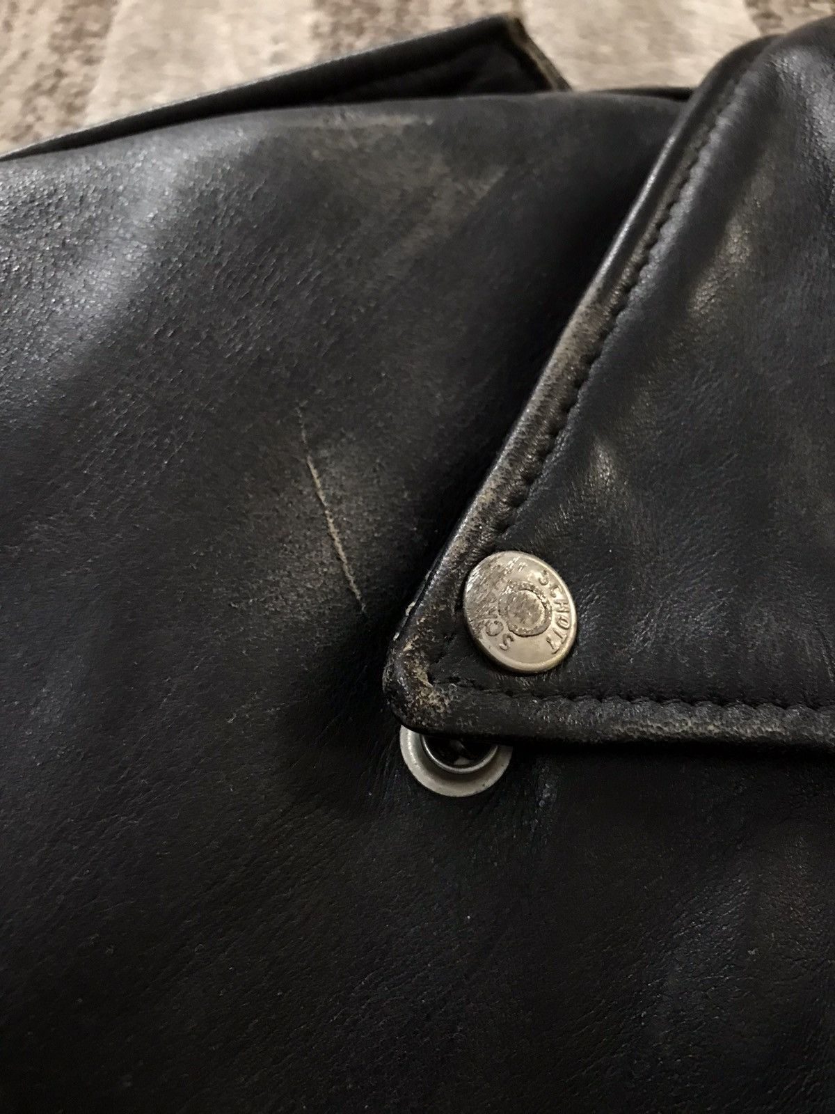 Schott × Vintage Vintage Schott Perfecto Cow Leather Motorcycle Jacket Size US M / EU 48-50 / 2 - 14 Thumbnail