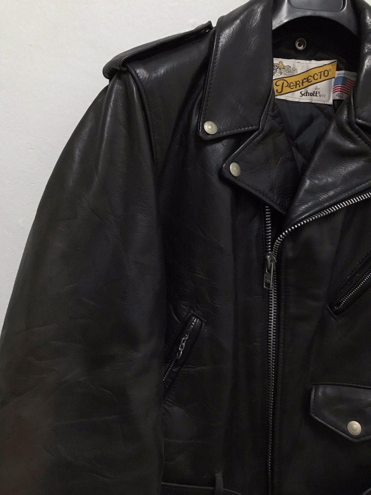 Schott × Vintage Vintage Schott Perfecto Cow Leather Motorcycle Jacket Size US S / EU 44-46 / 1 - 3 Thumbnail