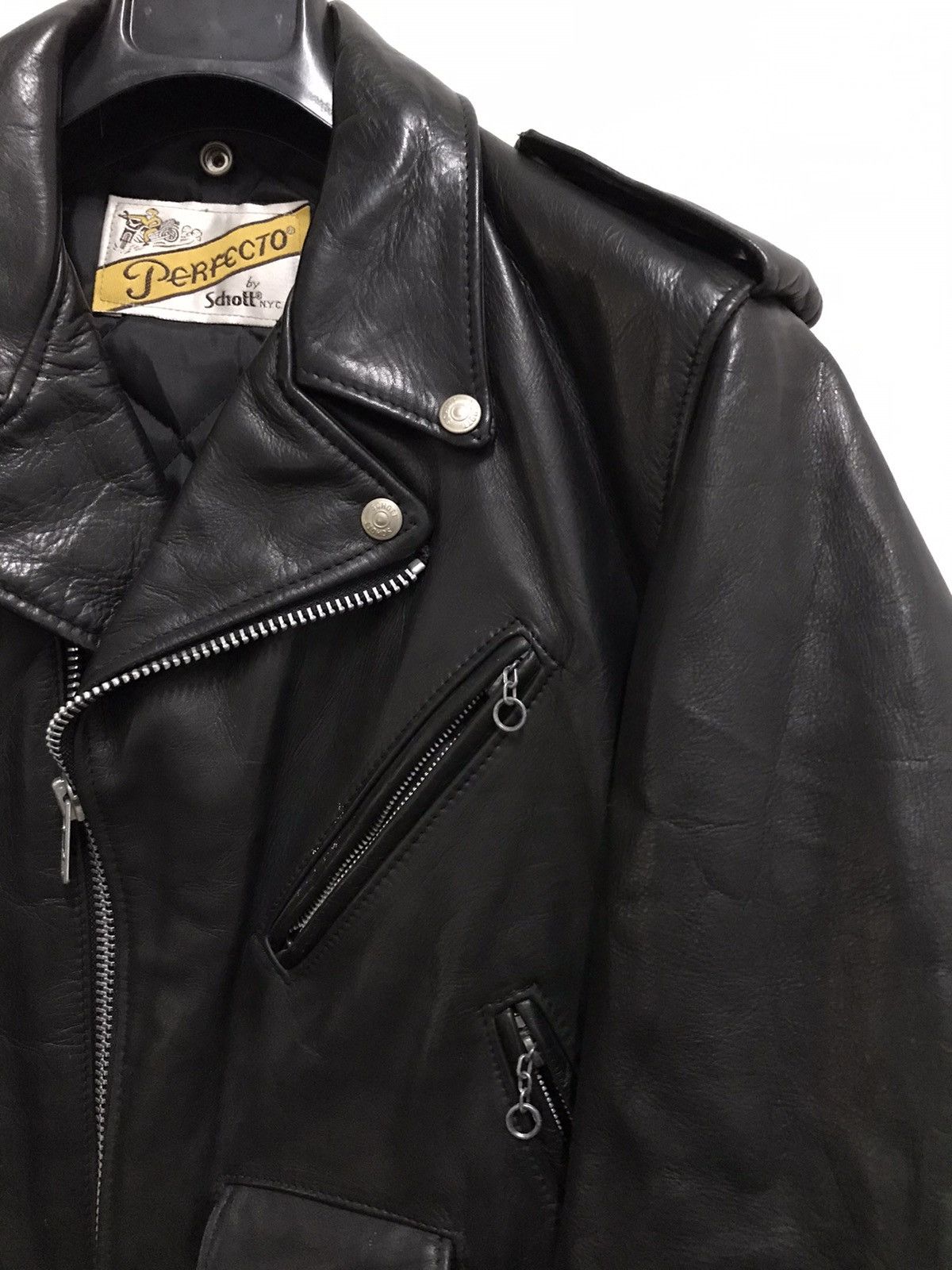 Schott × Vintage Vintage Schott Perfecto Cow Leather Motorcycle Jacket Size US S / EU 44-46 / 1 - 5 Thumbnail