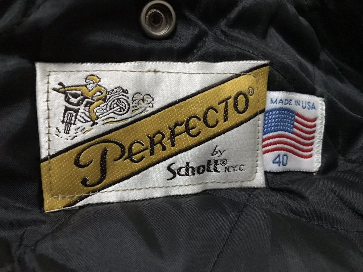 Schott × Vintage Vintage Schott Perfecto Cow Leather Motorcycle Jacket Size US S / EU 44-46 / 1 - 13 Thumbnail