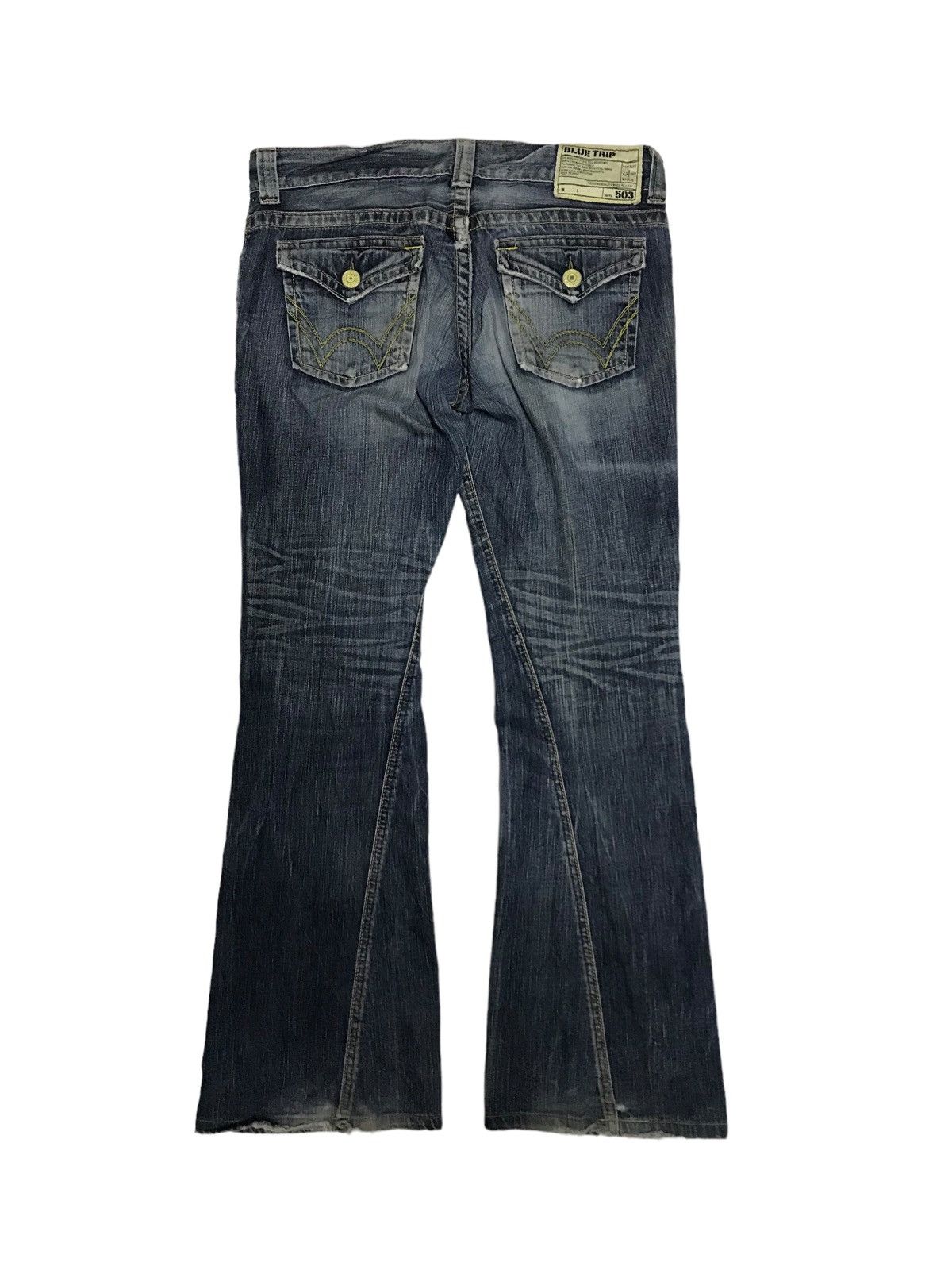 Hysteric Glamour × If Six Was Nine Flared🔥Twisted Edwin 503 Sick Washed Distressed Denim Pant Size US 33 - 1 Thumbnail