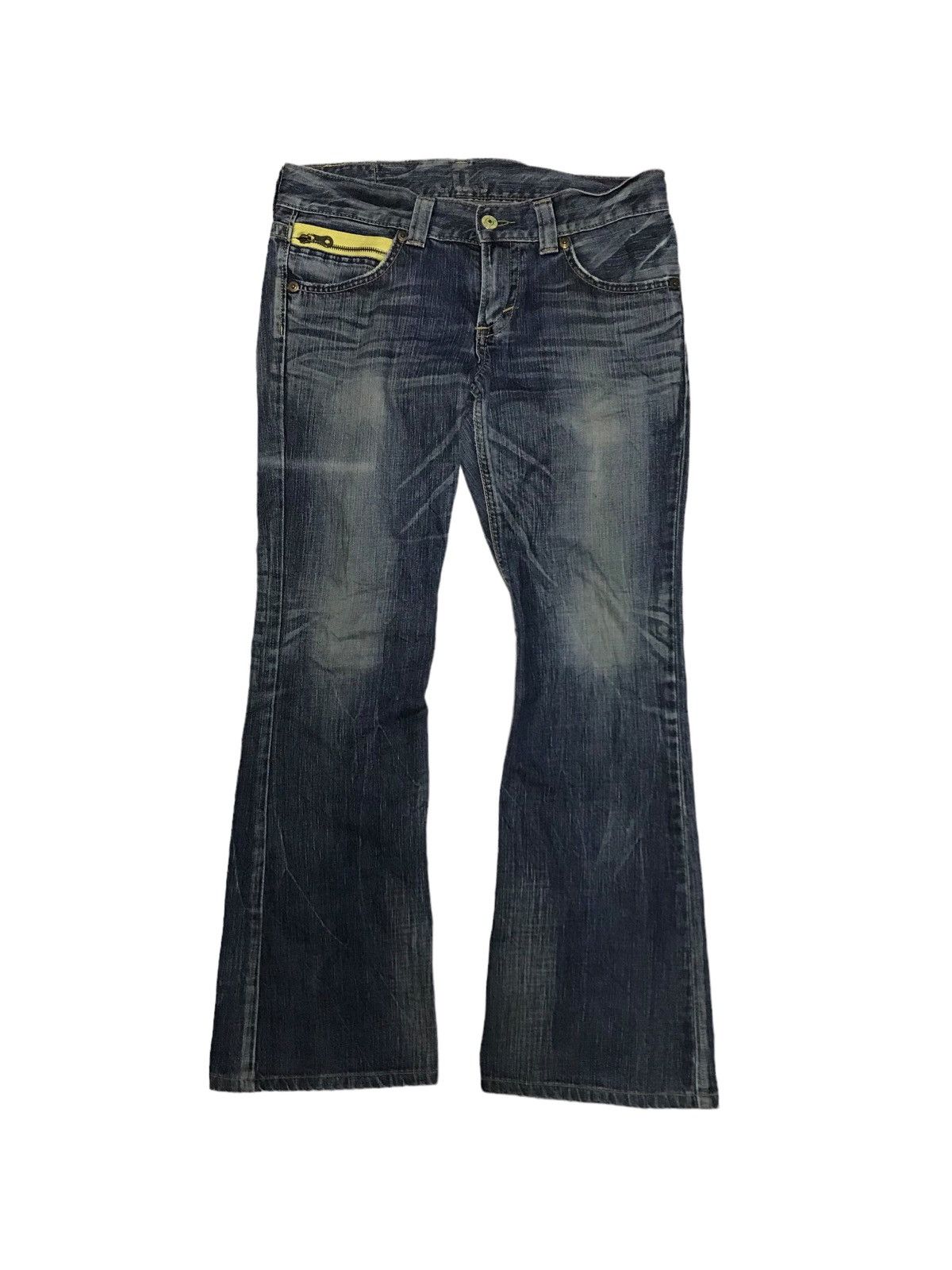 Hysteric Glamour × If Six Was Nine Flared🔥Twisted Edwin 503 Sick Washed Distressed Denim Pant Size US 33 - 2 Thumbnail