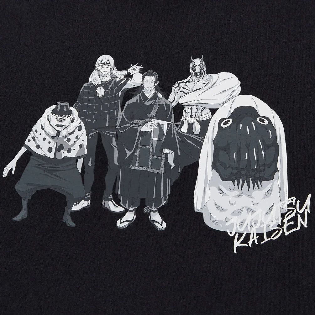 Anime × Cartoon Network × Japanese Brand JUJUTSU KAISEN Anime Size XL Black No. 1/ CowboyBepop Size US XL / EU 56 / 4 - 4 Thumbnail