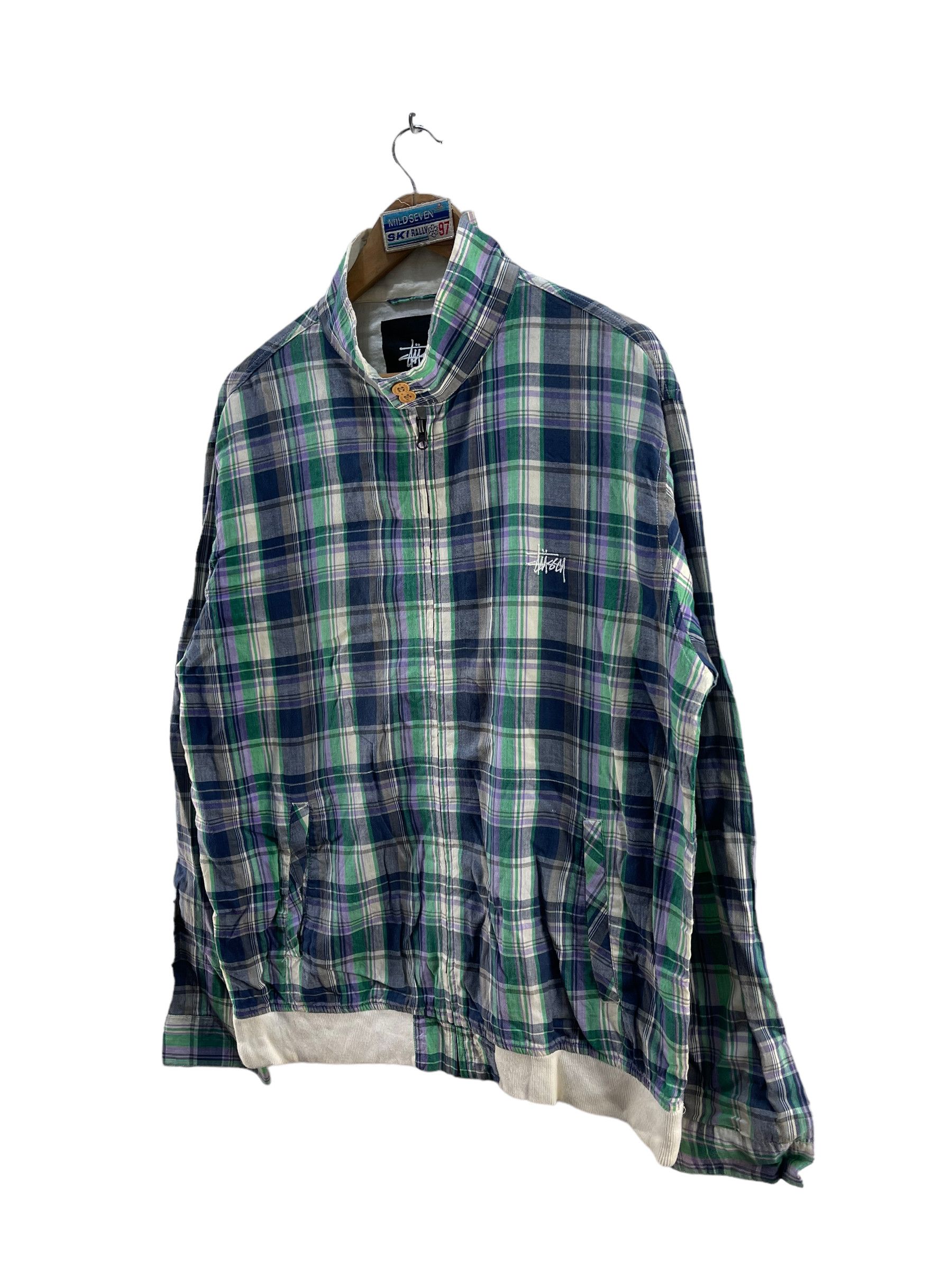 Stussy Stussy Plaid Cotton Jacket Size L / US 10 / IT 46 - 4 Thumbnail