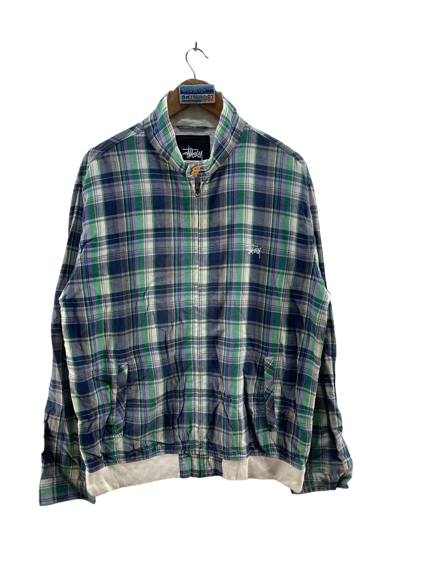 Stussy Stussy Plaid Cotton Jacket Size L / US 10 / IT 46 - 1 Thumbnail