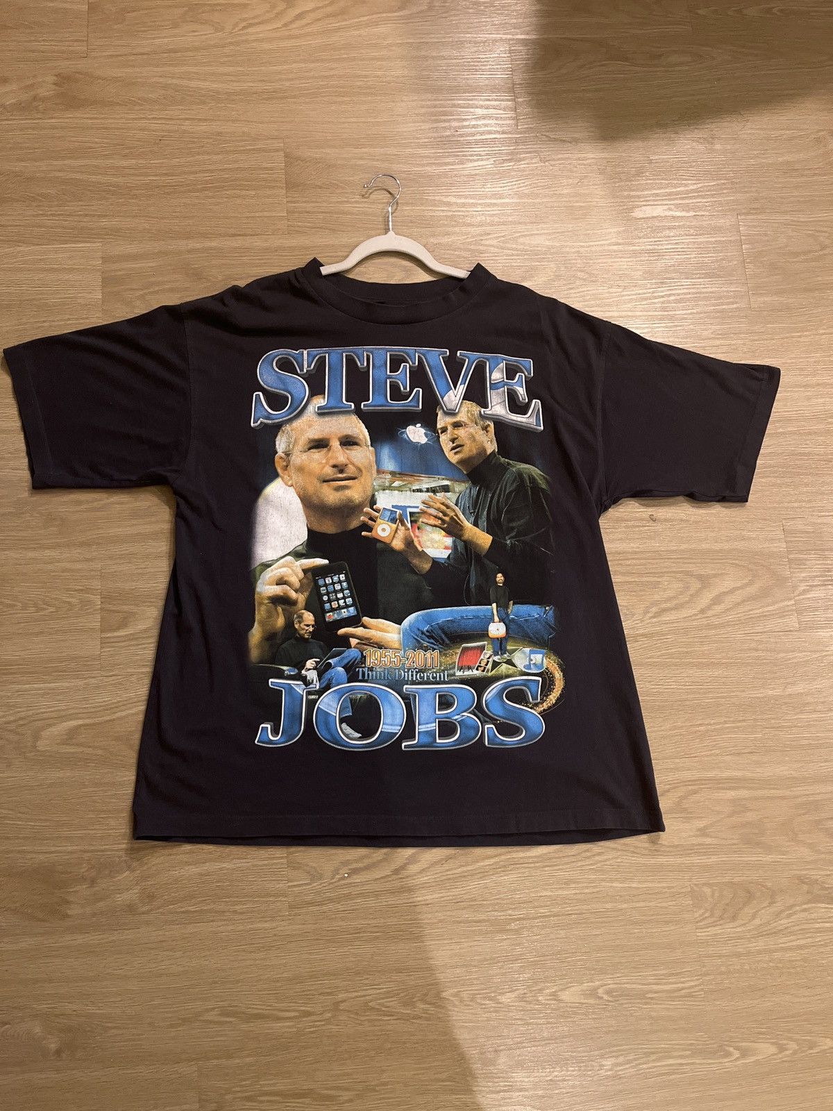 Marino Morwood Marino Morwood Steve Jobs Graphic T Shirt Black