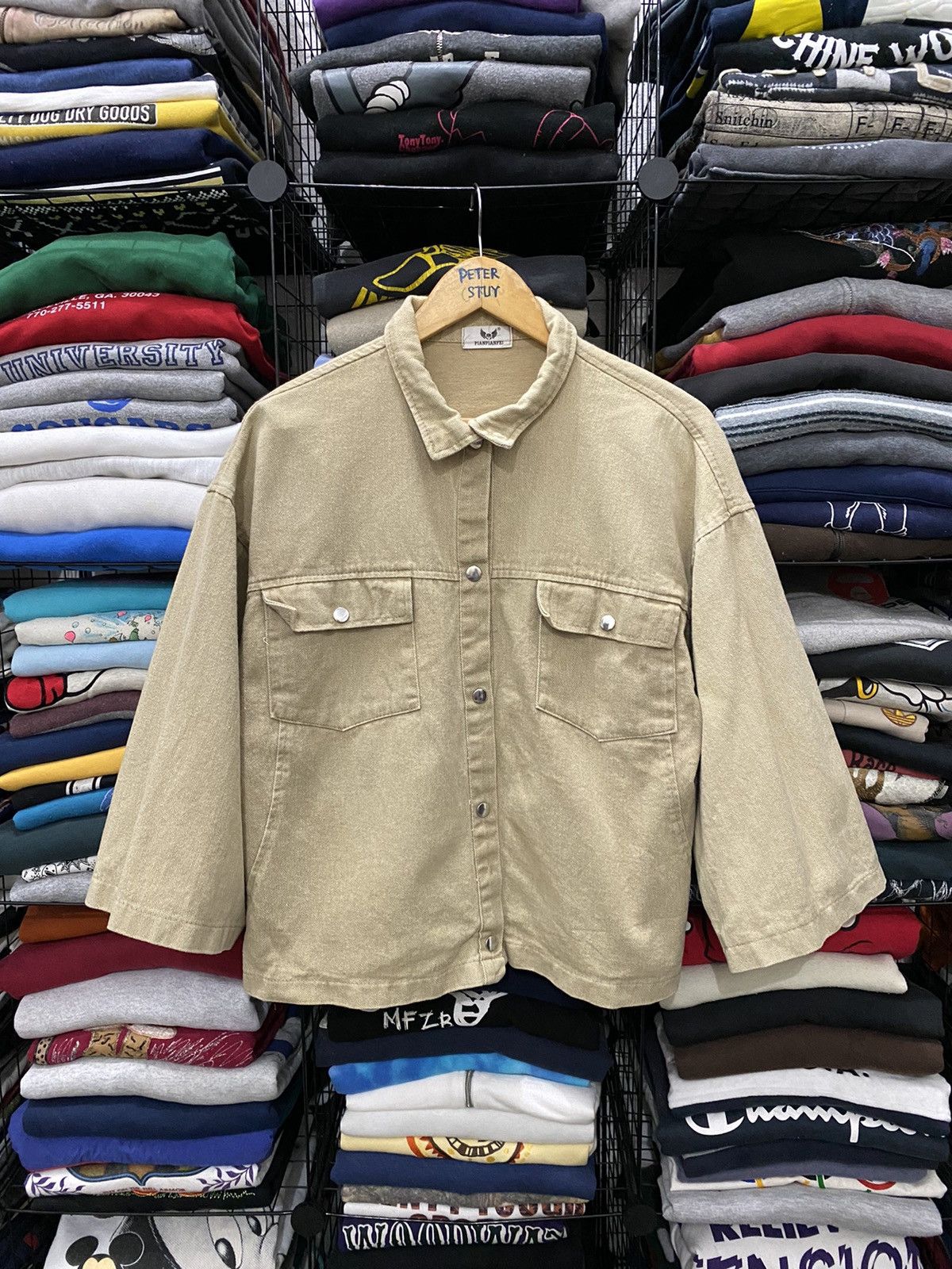 Japanese Brand VINTAGE PIANPIANFEI CHORE JACKET Size US M / EU 48-50 / 2 - 1 Thumbnail