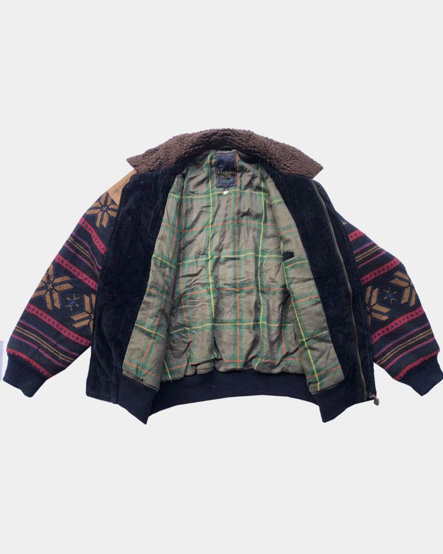 Leather × Vintage ❌DELETE TODAY🚀 HYBRID Bomber Wool Navajo Suede + Corduroy M Size US M / EU 48-50 / 2 - 3 Thumbnail