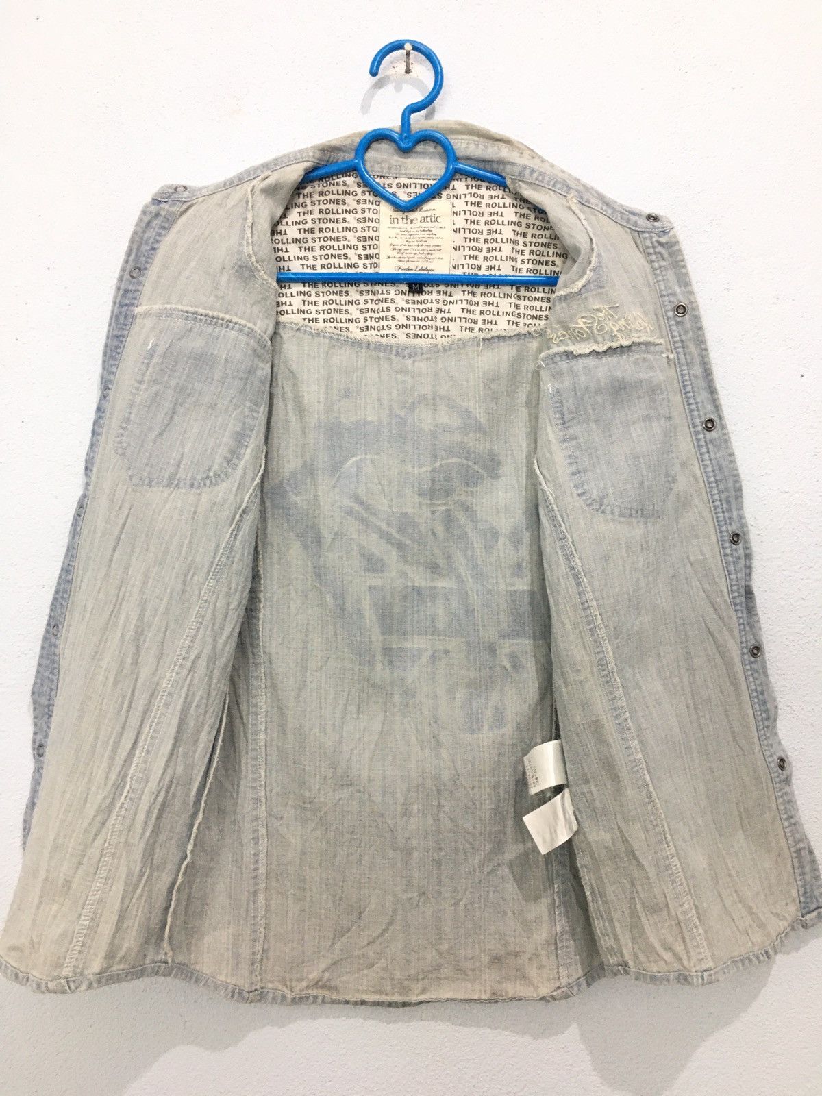If Six Was Nine × In The Attic × The Rolling Stones The Rolling Stones In The Attic Denim Shirt Embroidered Size US S / EU 44-46 / 1 - 15 Thumbnail